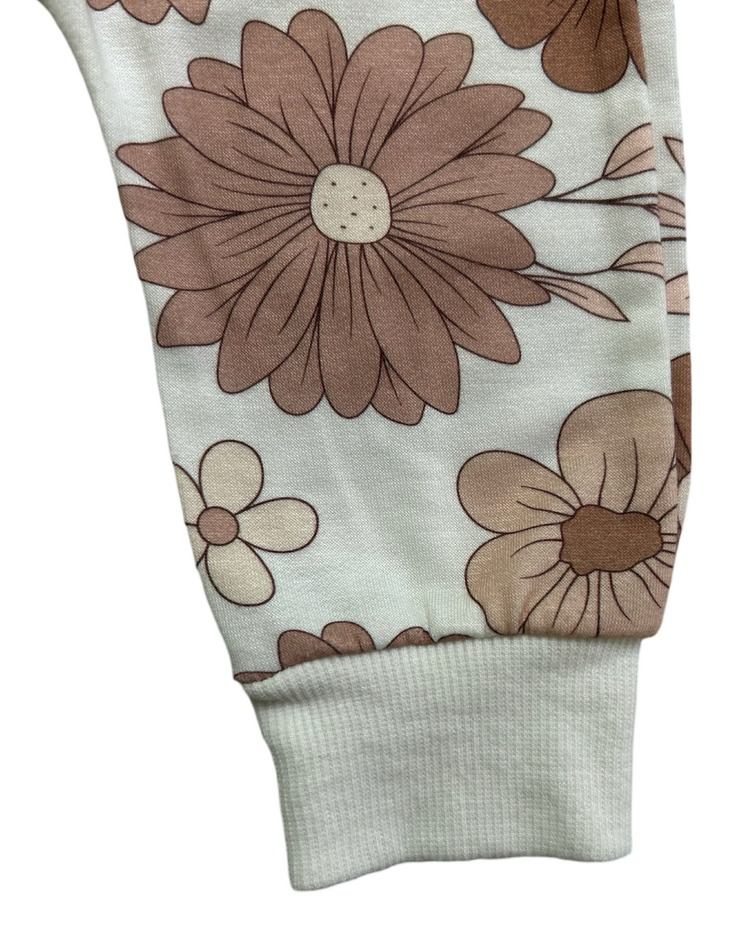 6-12M Baby Girl Floral Sweatshirt / Jogger Set