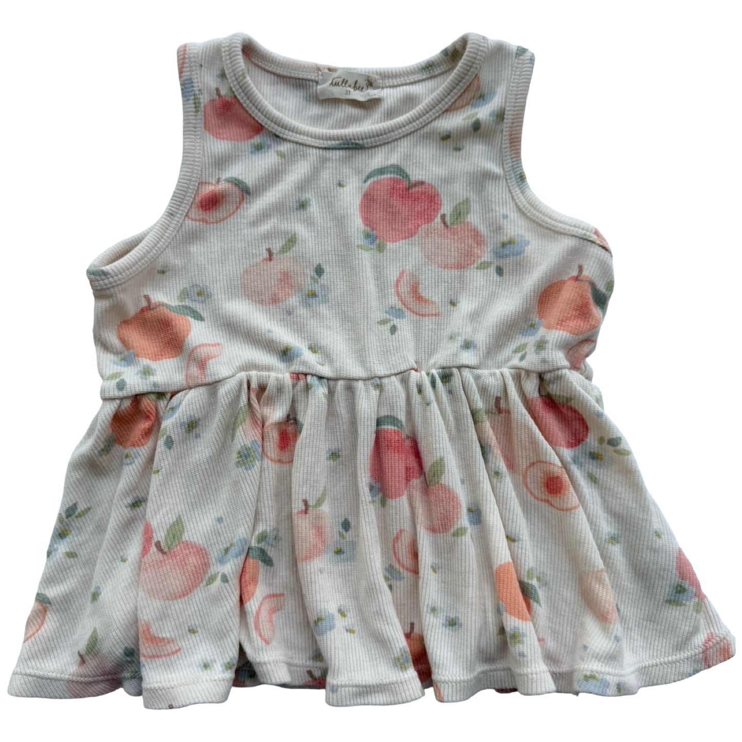 3T Toddler Girl Tullabee Ribbed Peaches Top