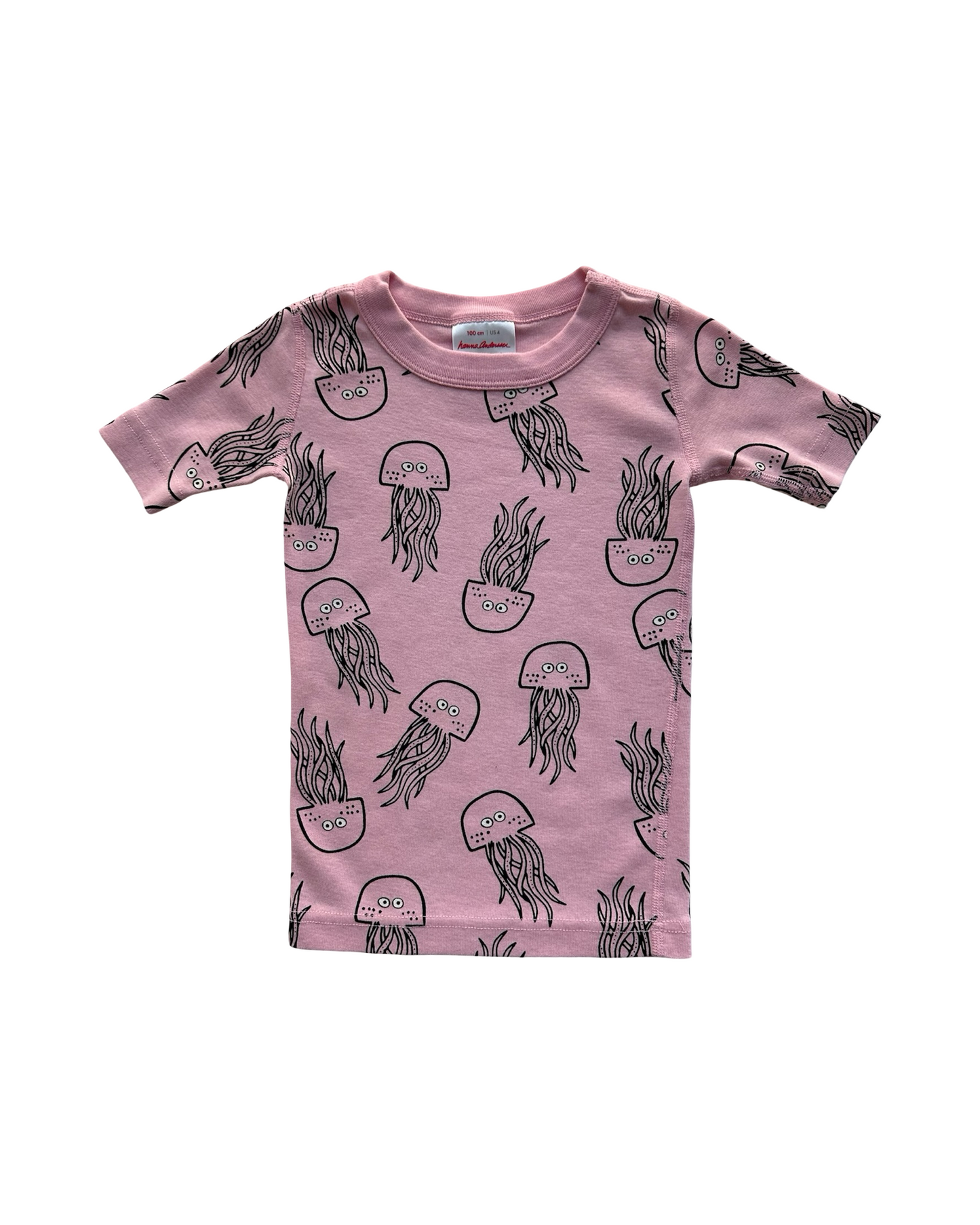 4T Toddler Girls Hanna Andersson Jellyfish Organic Cotton Pjs 2 Pieces Set