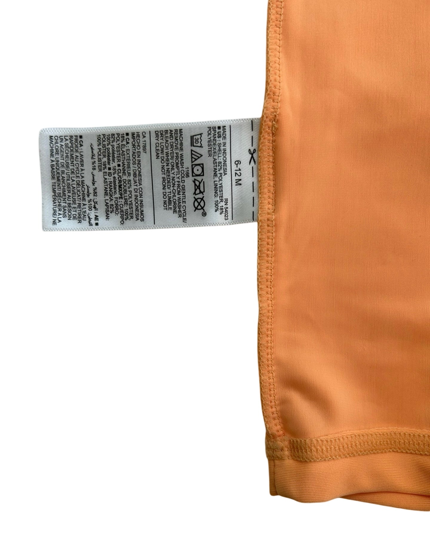 6M-12M Baby Boys Old Navy Short Sleeves Shark 🦈 Zip Swimsuit One Piece.