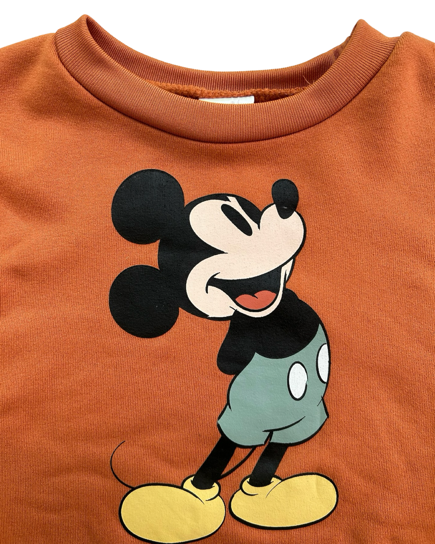 3T Toddler Boy Disney Junior Mickey Mouse Bronze Long Sleeve Pullover Sweater.