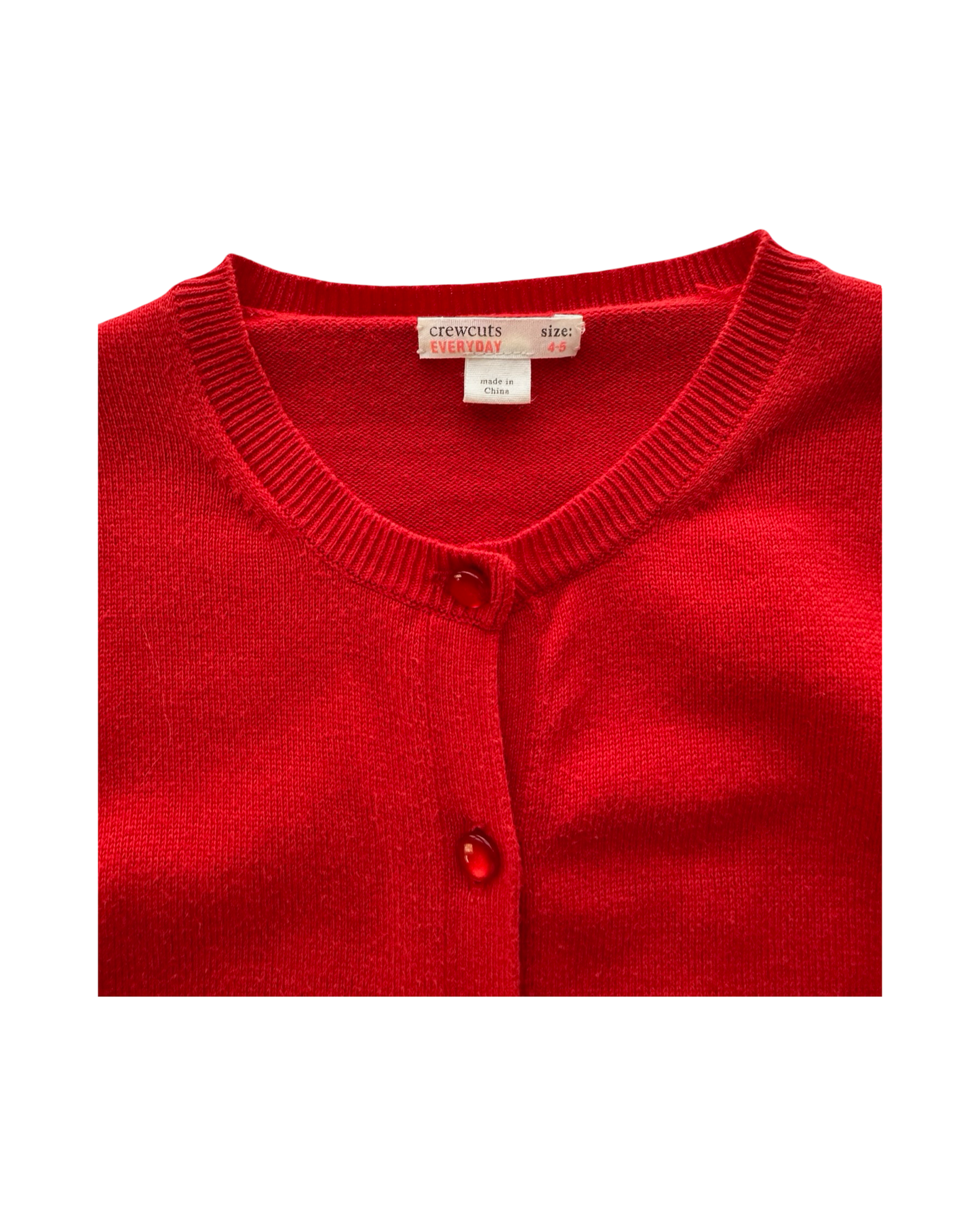 4Y-5Y Toddler Girl’s Crewcuts Everyday Long Sleeve Cardigan Sweater Buttons Front.