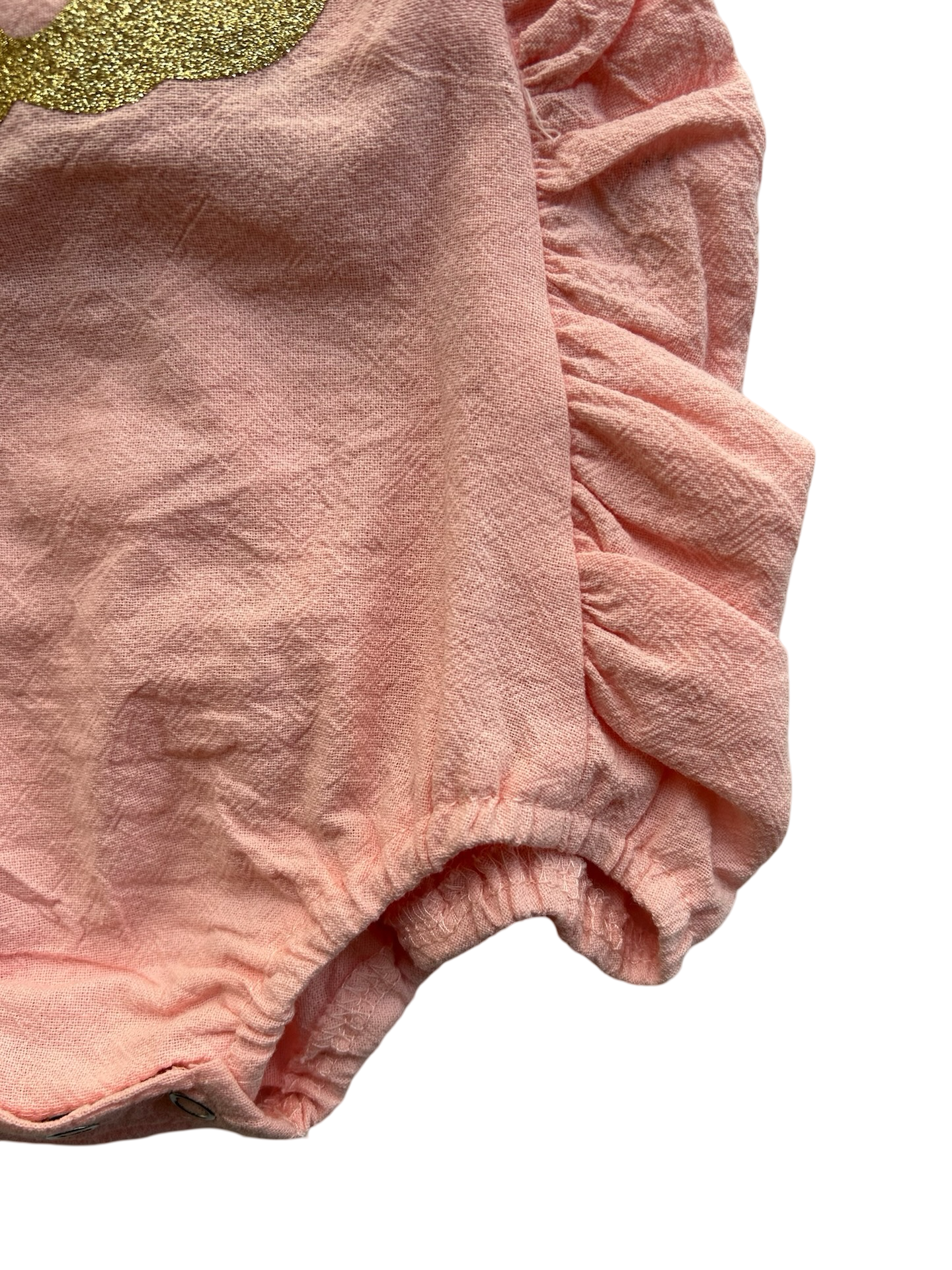 12M Baby Girl Pink One 1st Birthday Pumpkin Bubble Romper