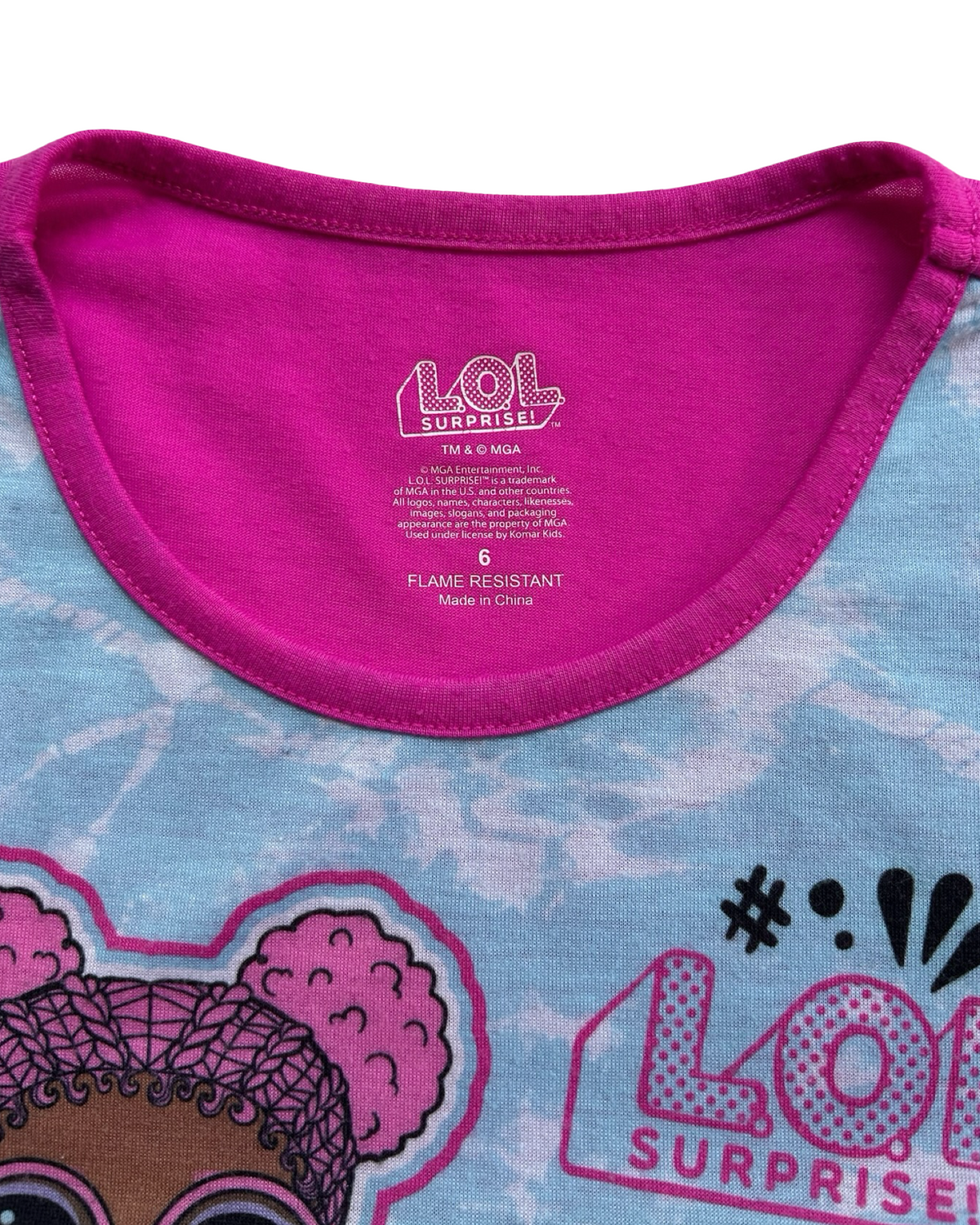6/6x Toddler Girl LOL Surprise Nightgown PJs