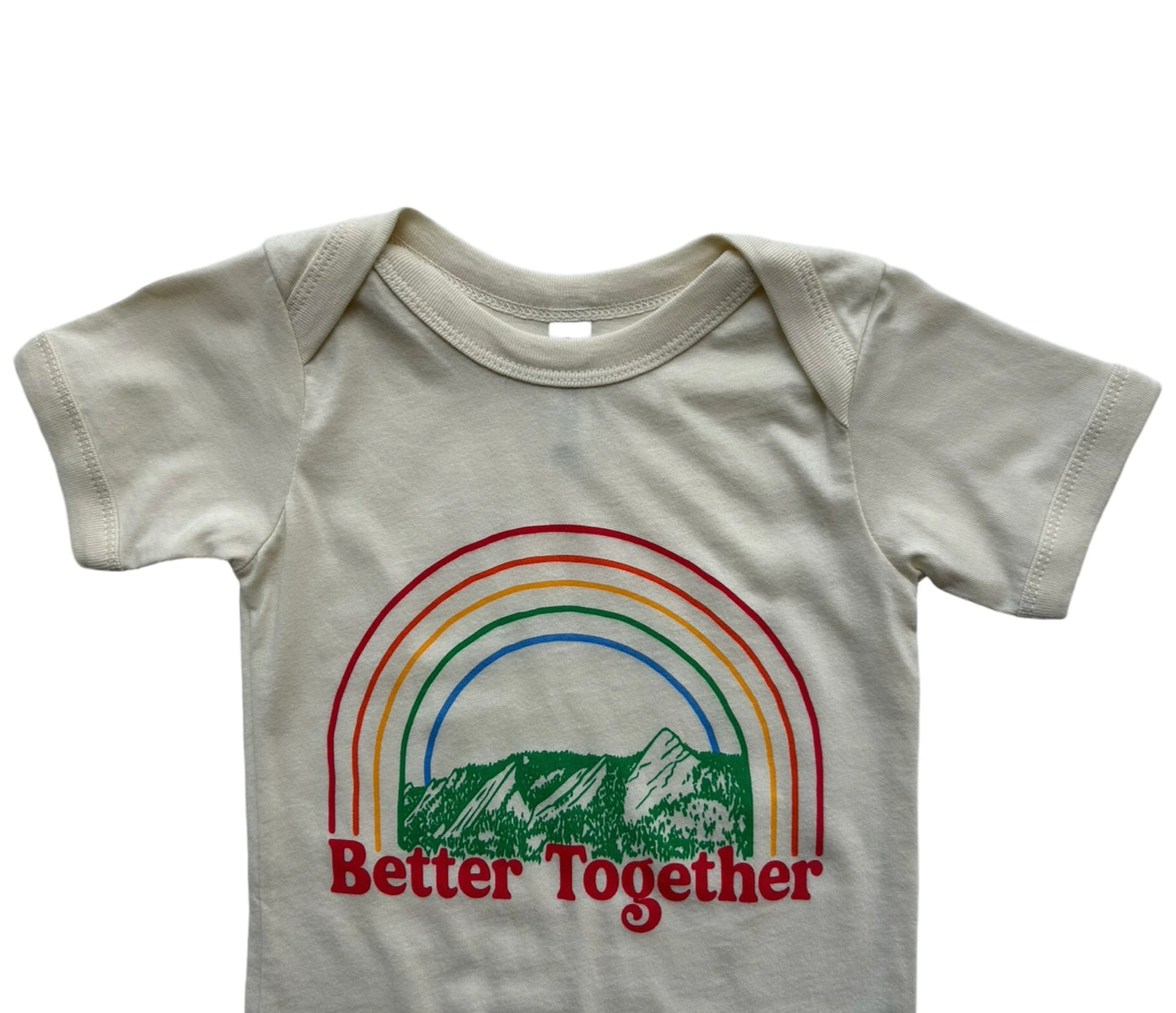 18M-24M Baby Girls / Boys Bella + Canvas.Kids Bodysuit Jersey Short Sleeve, Better Together Print Onesie.