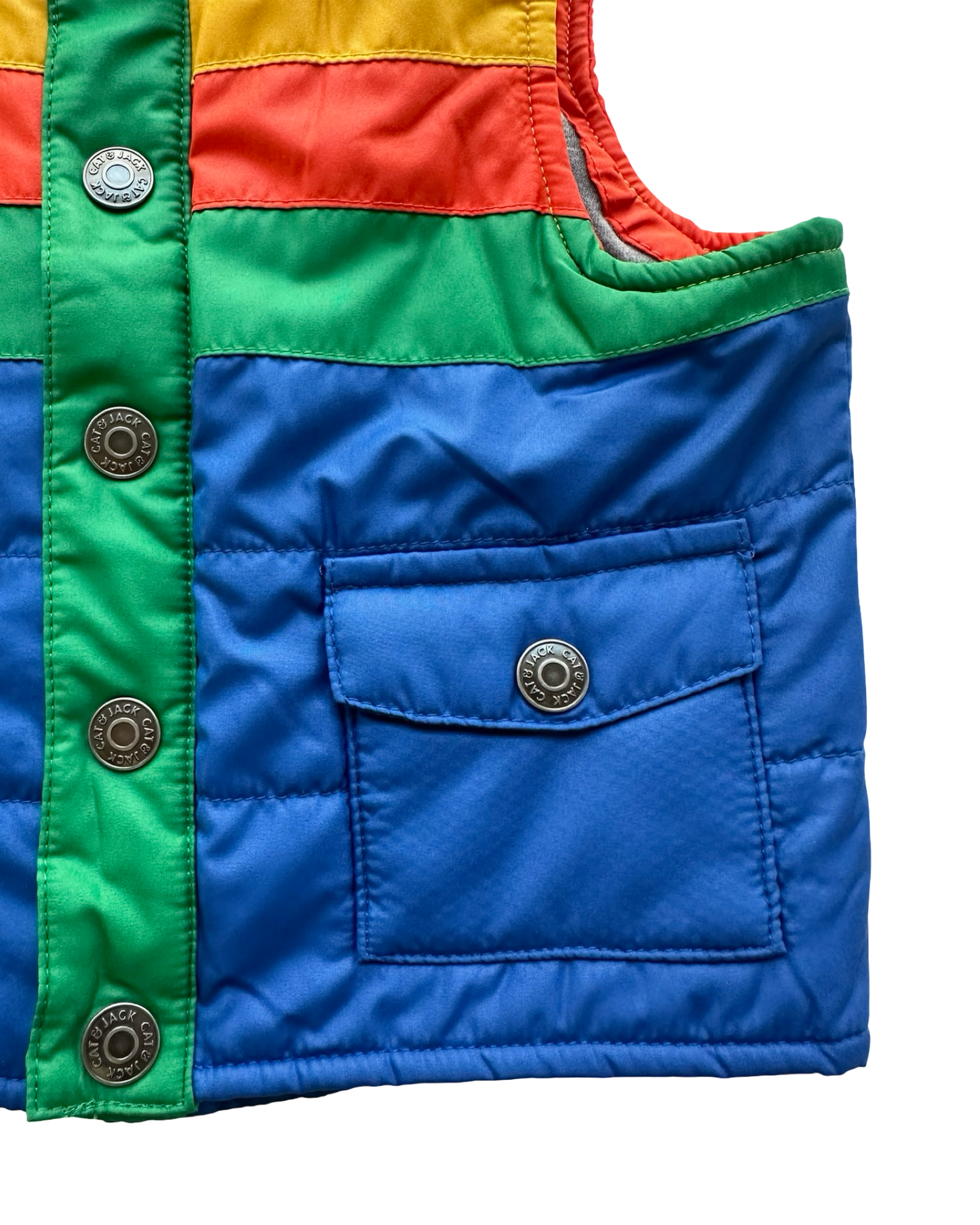 12M Baby Boy Cat & Jack Color-block Vest Hat.