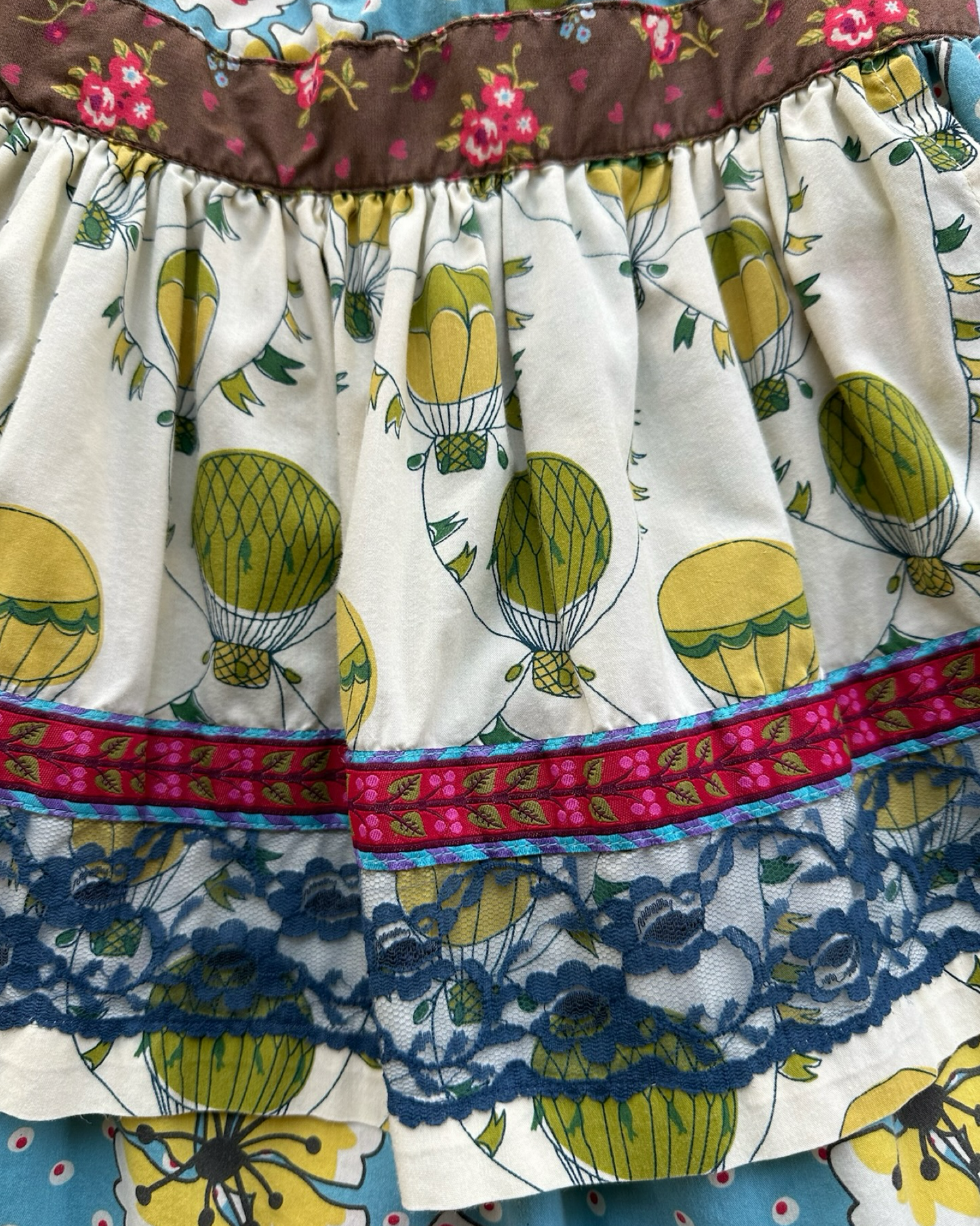 4T Toddler Girl Matilda Jane Paint By Numbers Hot Air Balloon Apron Dress