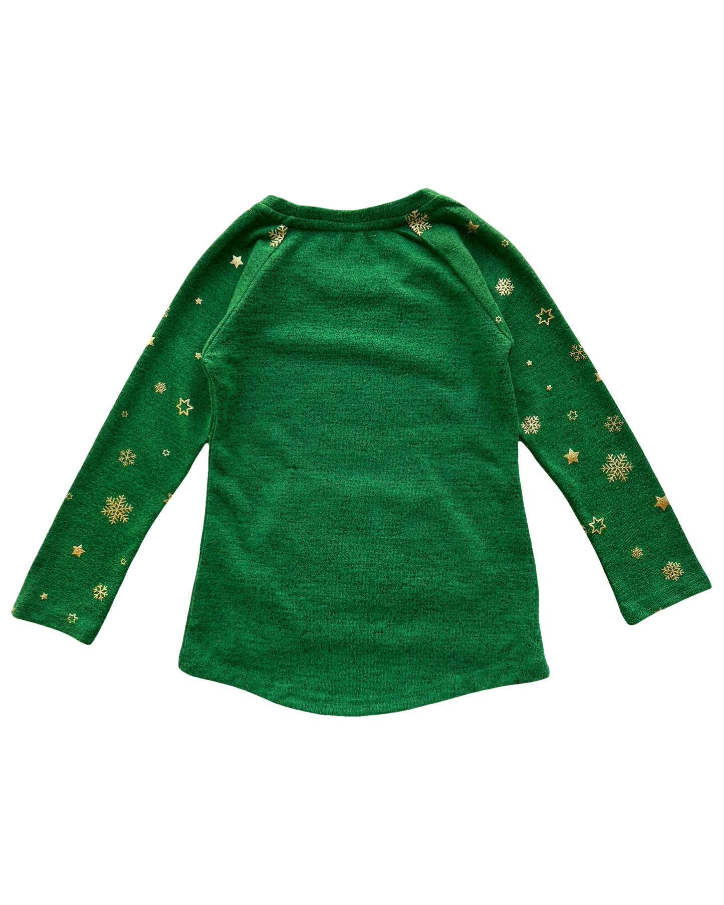 XS 4T-5T Toddler Girl Holiday Time Sequin Pocket Christmas Sweatshirt Knit Top