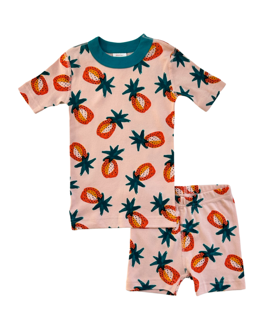 4T Toddler Girl Hanna Andersson Pineapple PJs