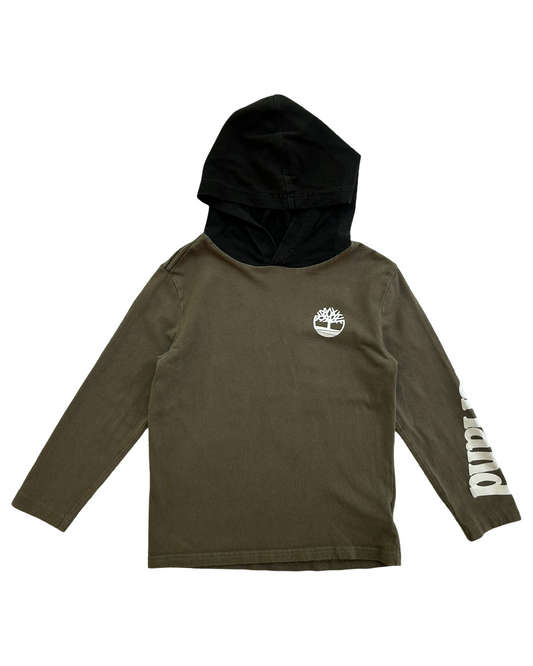 5T Toddler Boy Timberland Green Hoodie Long Sleeve Top