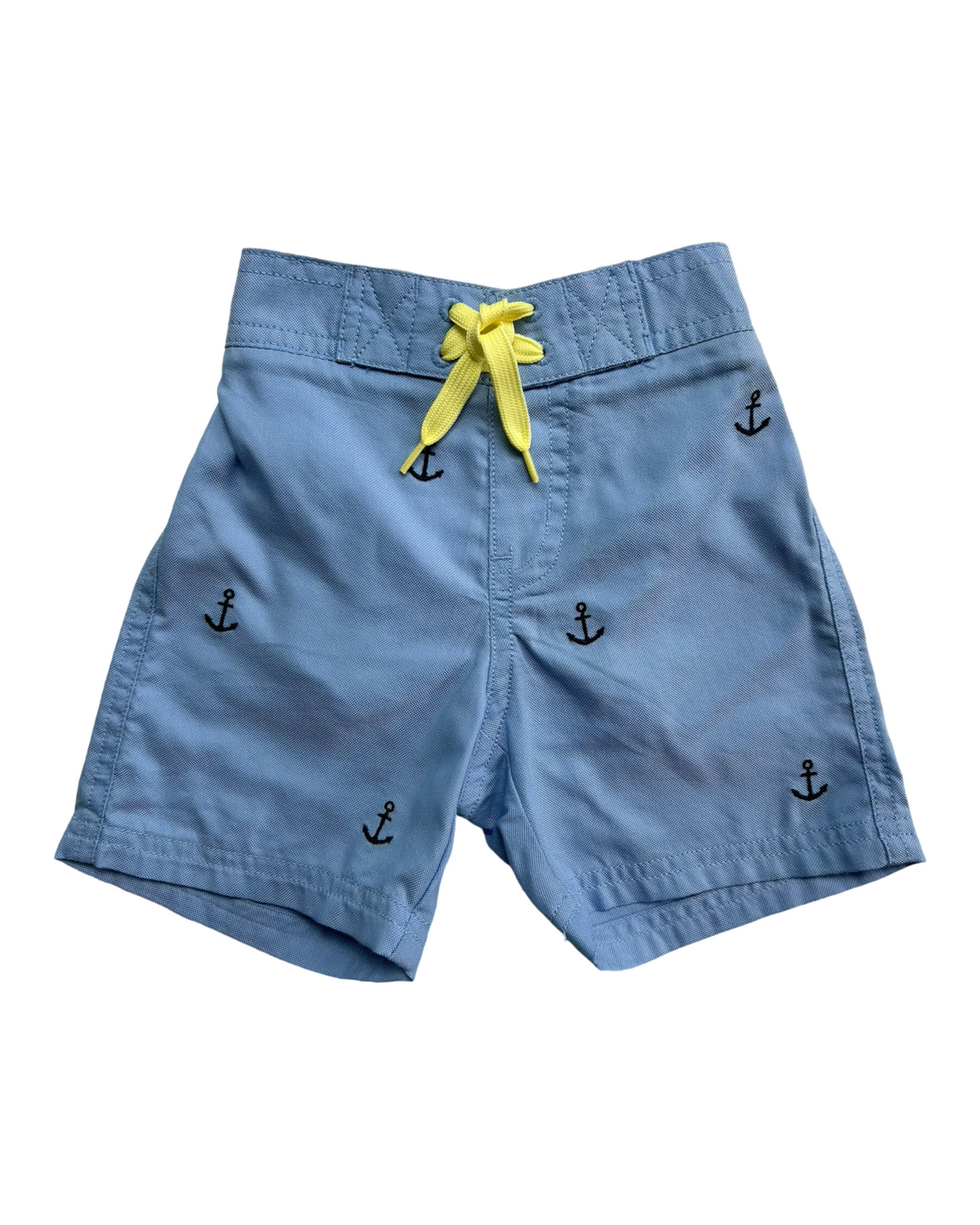 3M-6M Baby Boy Janie & Jack Blue Embroidered Anchor Shorts