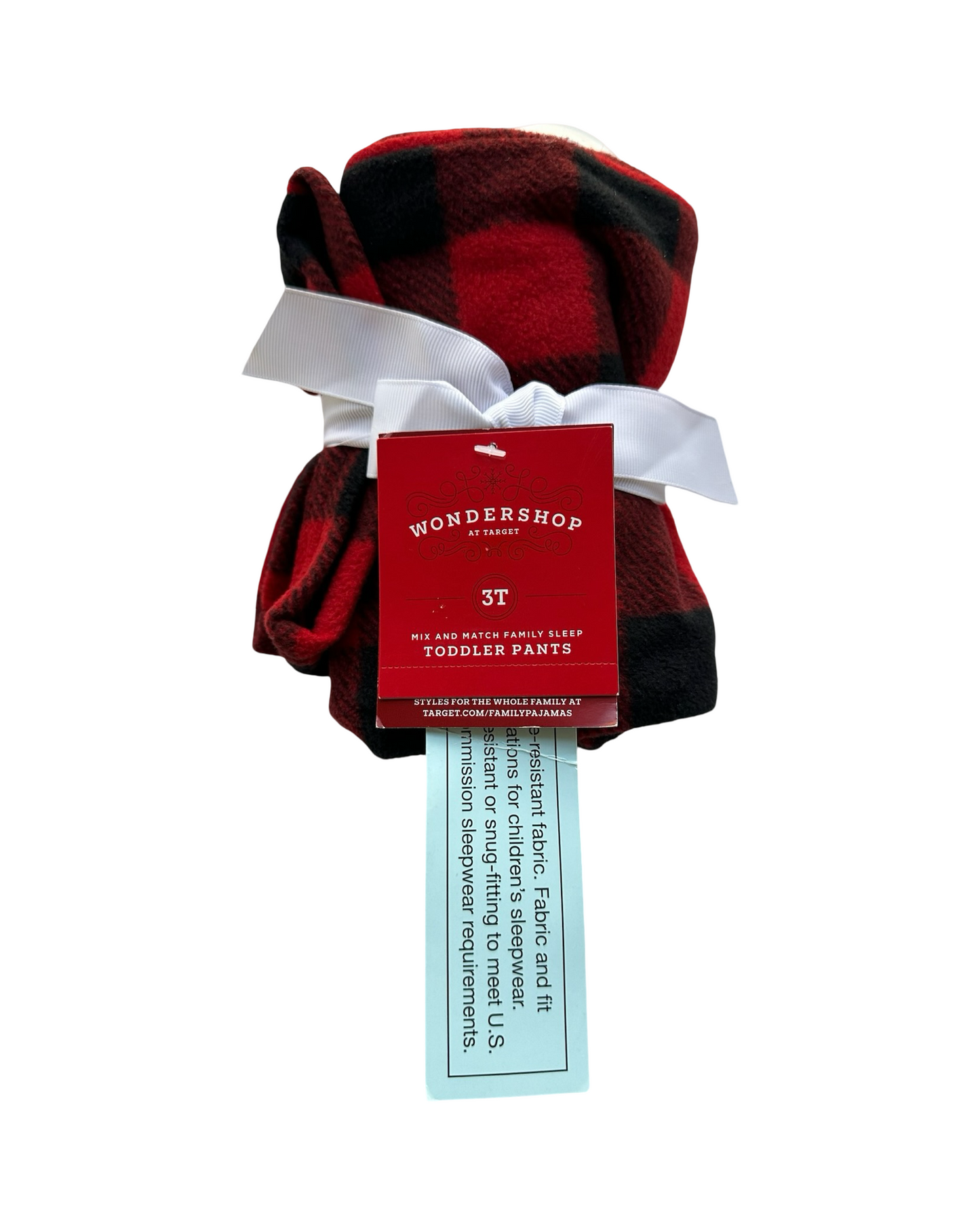 3T Toddler Boys Wondershop  Red & Black Buffalo Plaid Flannel Pajama One Piece. NWT