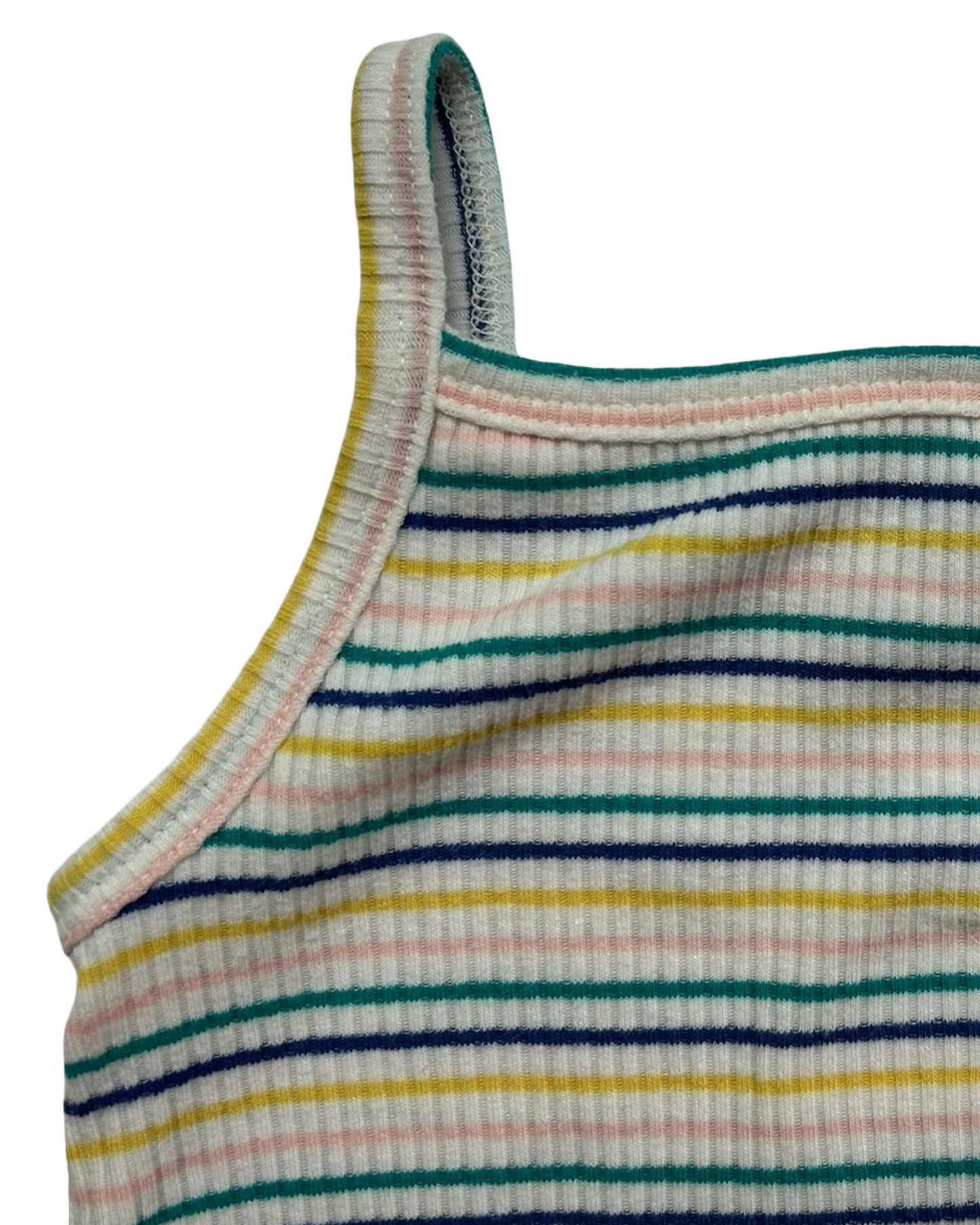 6M-12M Baby Girls Old Navy Rib-Knit Tank Top And Short Set 2 Pieces.