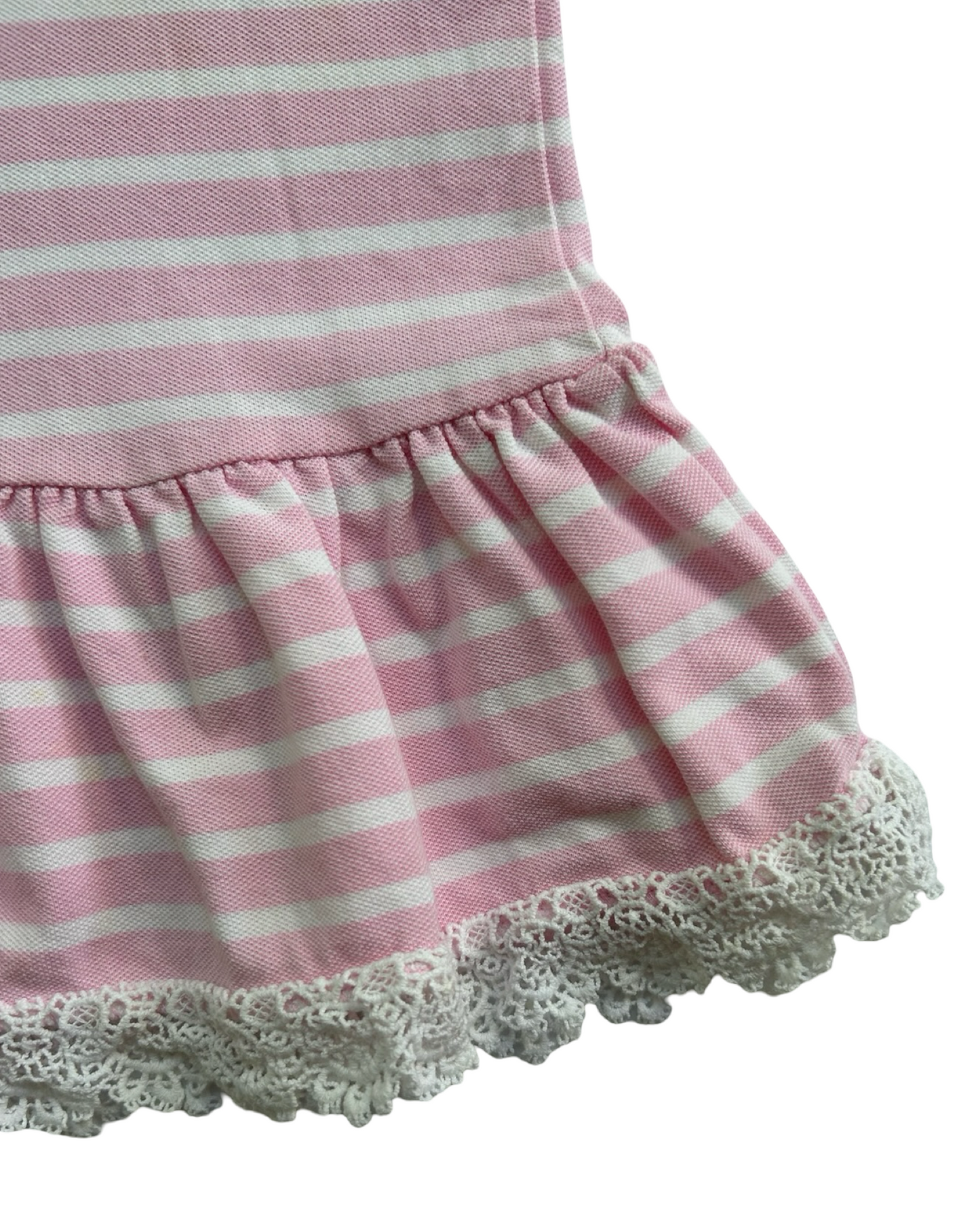 Toddler Girl Ralph Lauren Pink Striped Polo Dress