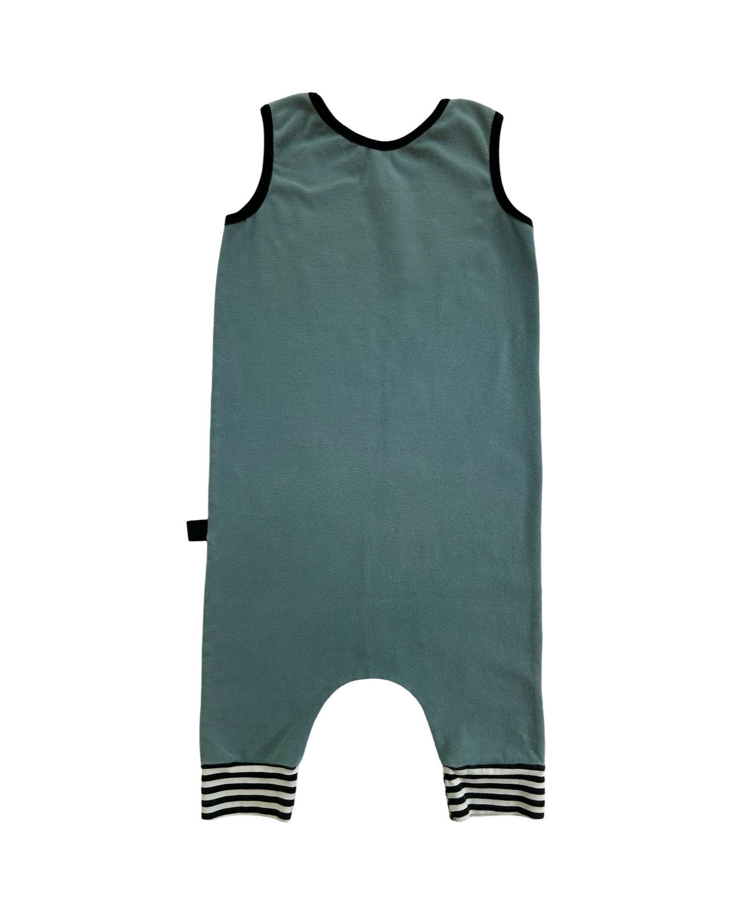 3T /4T Toddler Boy / Girl RAGS to Raches Blue Honeycomb Stoked Tank Romper