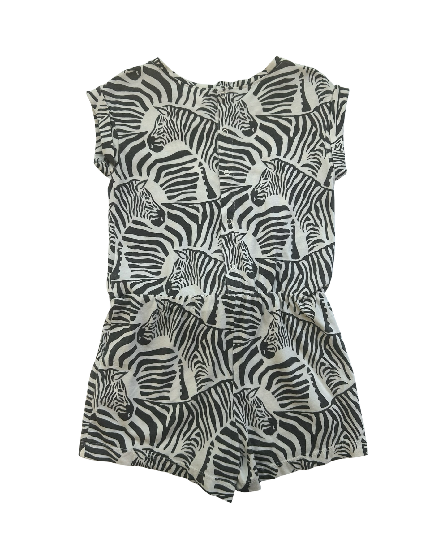4T Toddlers Girls Baby Gap Zebra Print Tie Romper.