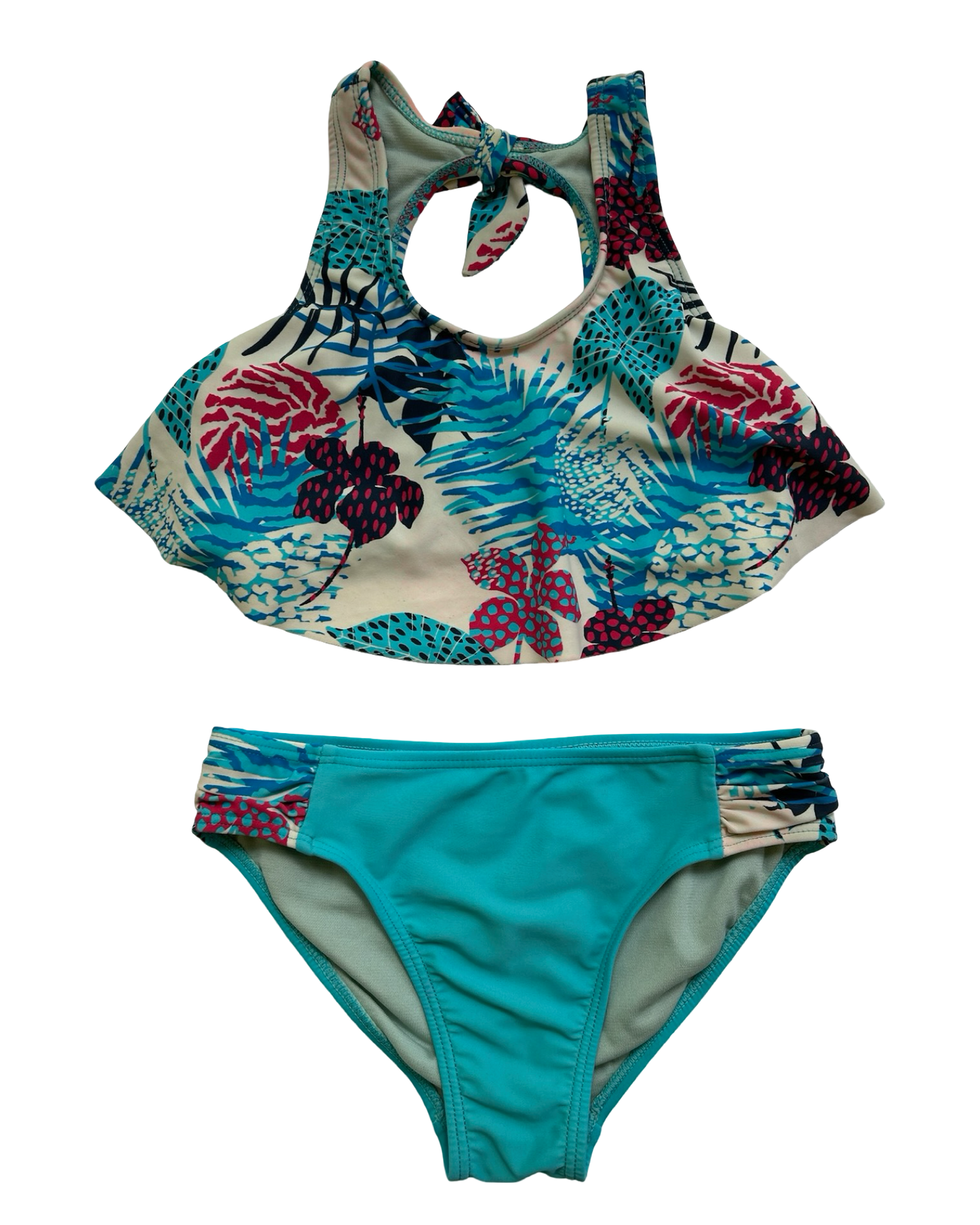 S 6-6X Toddlers Girls WonderNation FloralTankini Bikini.