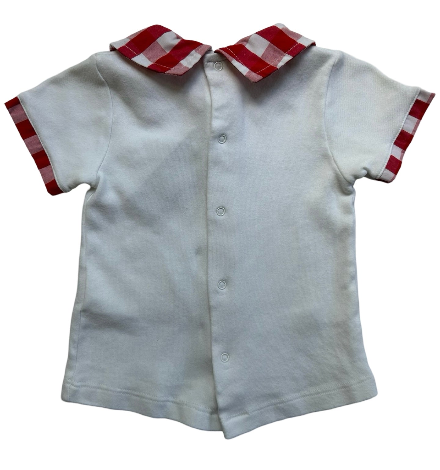 12M Baby Boys Dudu Gingham Short And Shirt With Pockets 2 Pieces Set