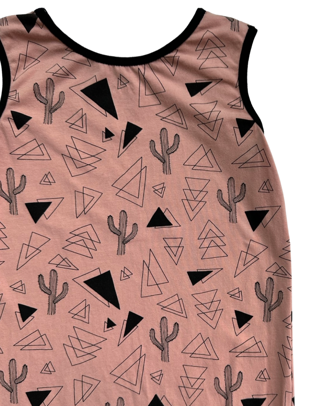 2T Toddler Boy / Girl RAGS to Raches Salmon Pink Cactus Tank Shortie Romper