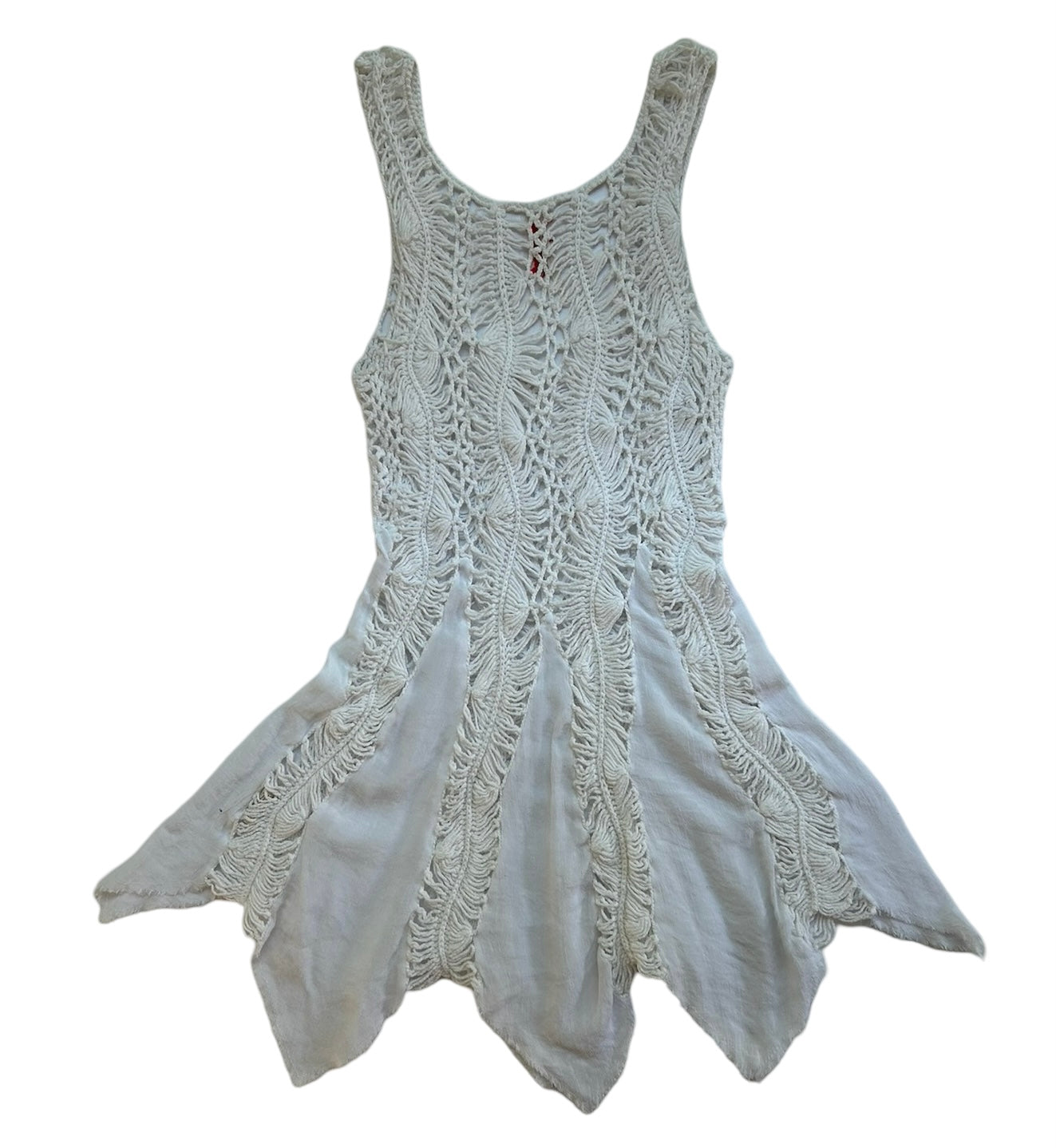 6-7Y Free People Girls Crocheted Long Tank Top