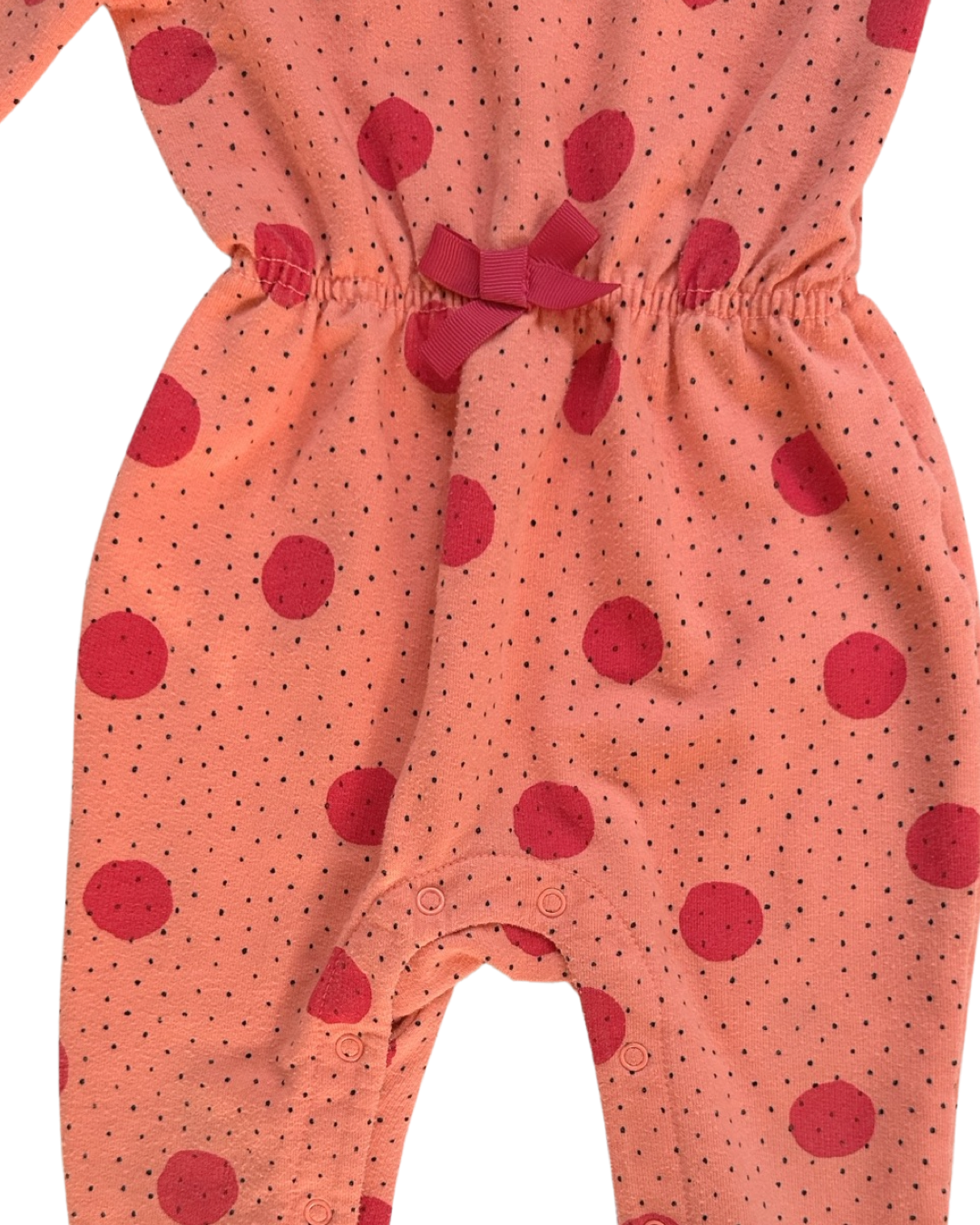 12M Baby Girl Cat & Jack Pink Polka Dot Romper