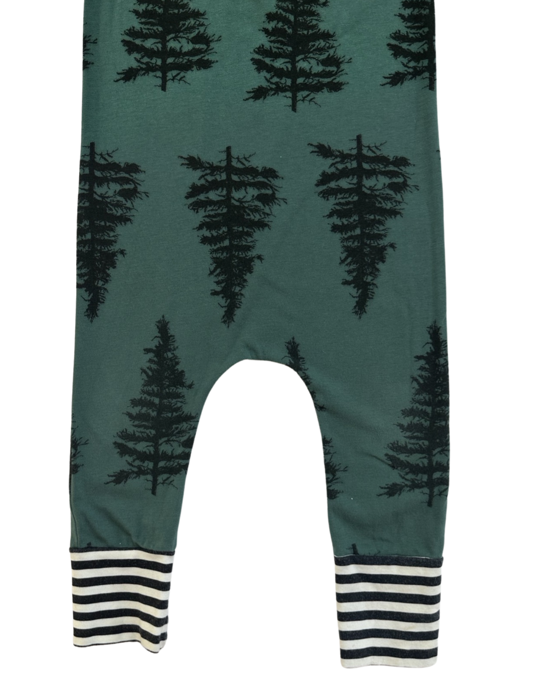 18-24M Baby Boy RAGS to Raches Green Evergreen Trees Romper