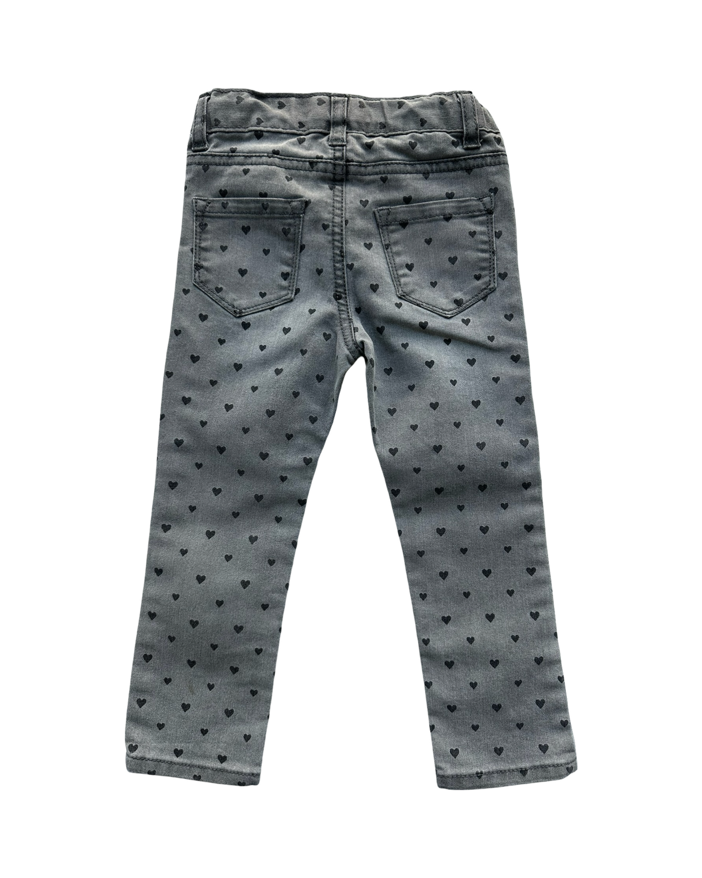 2T Toddler Girl Cherokee With Heart 🖤🖤🖤 Jeans Pants Adjustable Waistband Pockets