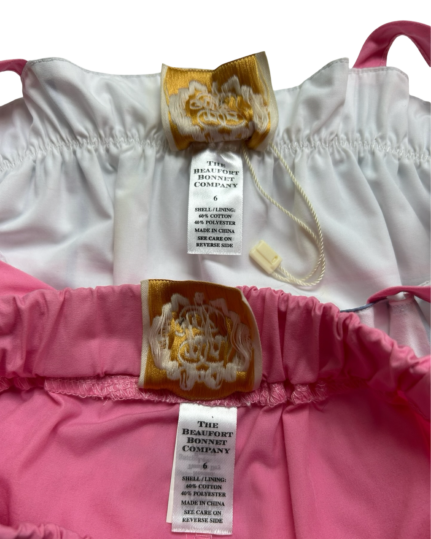 6Y Youth Girls The Beaufort  Bonnet Company Plaid Top With Pink Tie Shoulders And Pink Bloomers Two Piece Set Outfit NWOT.