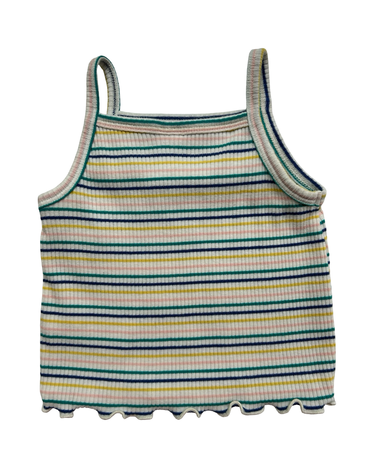 6M-12M Baby Girls Old Navy Rib-Knit Tank Top And Short Set 2 Pieces.