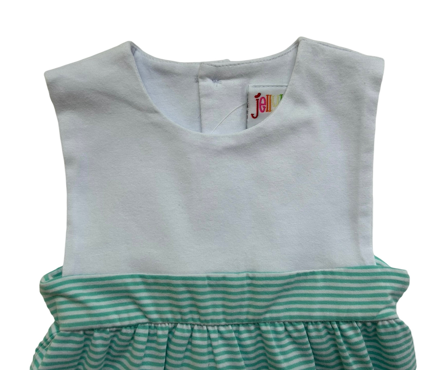 6M Jellybean By Smock Candy, Benjamin Bubble Light Green Striped. NEW