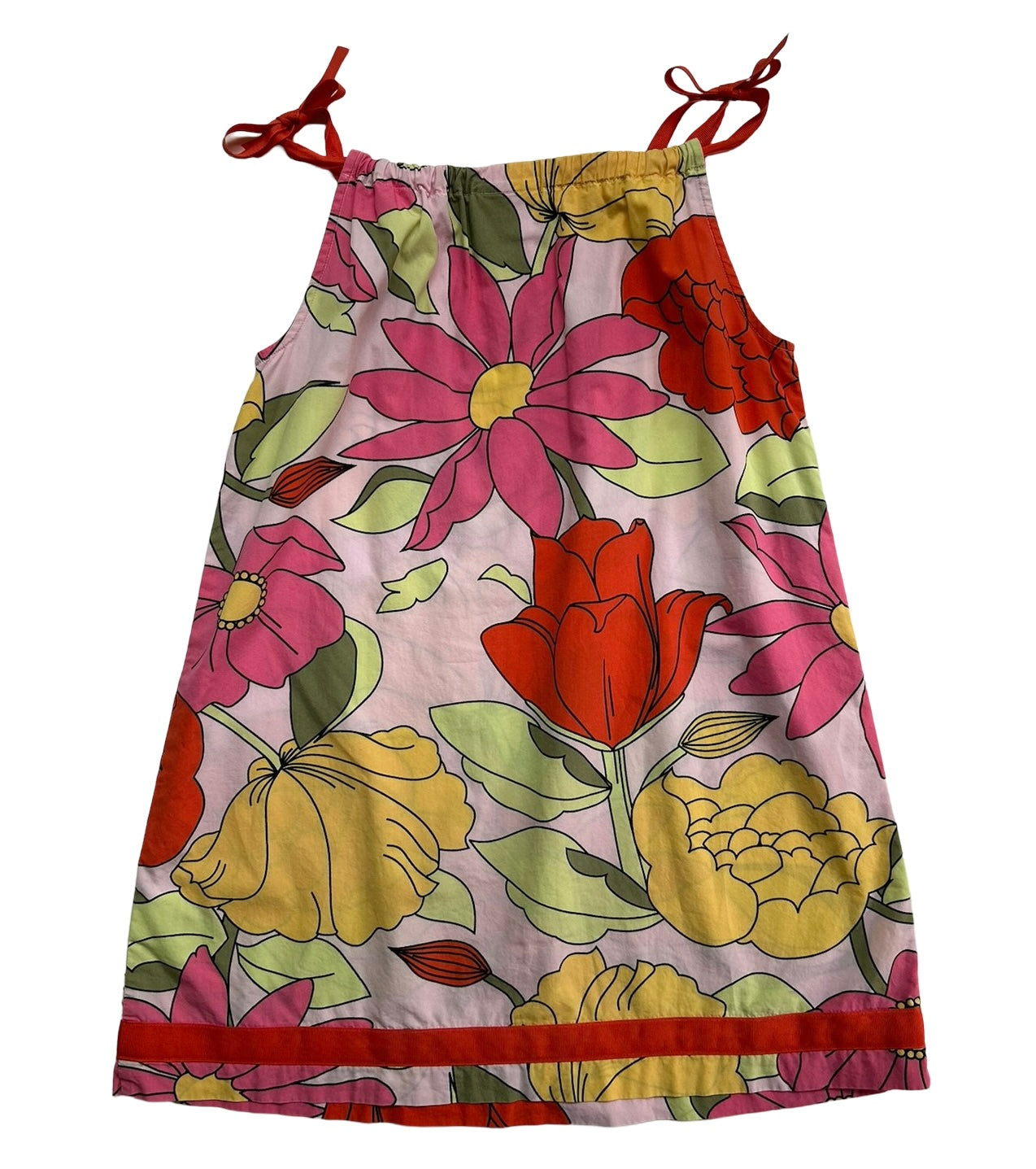 120 EURO / 6x Toddler Girls Hanna Andersson Sleeveless Floral Print Dress.