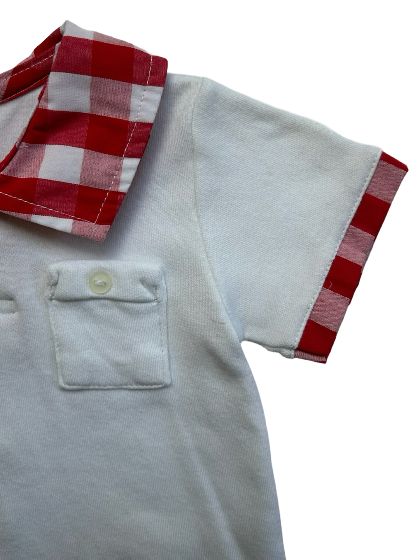 12M Baby Boys Dudu Gingham Short And Shirt With Pockets 2 Pieces Set
