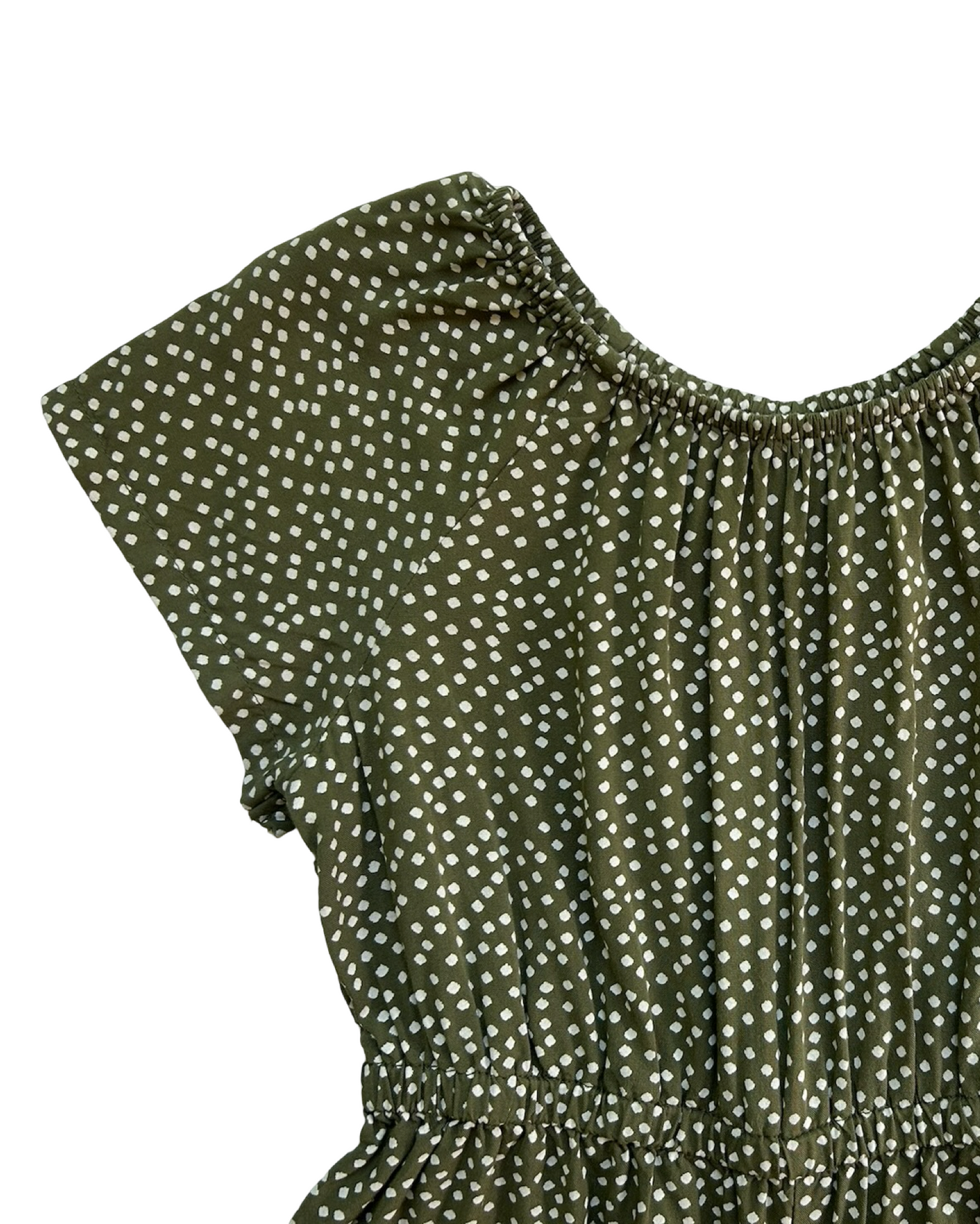 2T Toddlers Girls Old Navy Flutter Sleeve Cinched Waist Polka Dot Romper