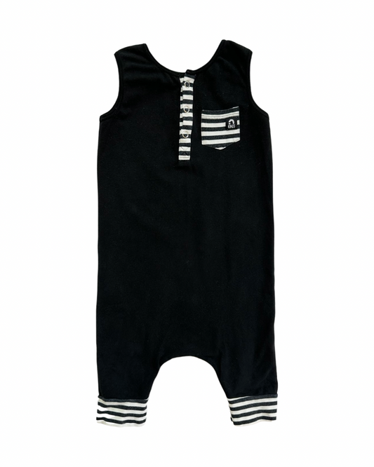 2T Toddler Boy RAGS to Raches Black Romper