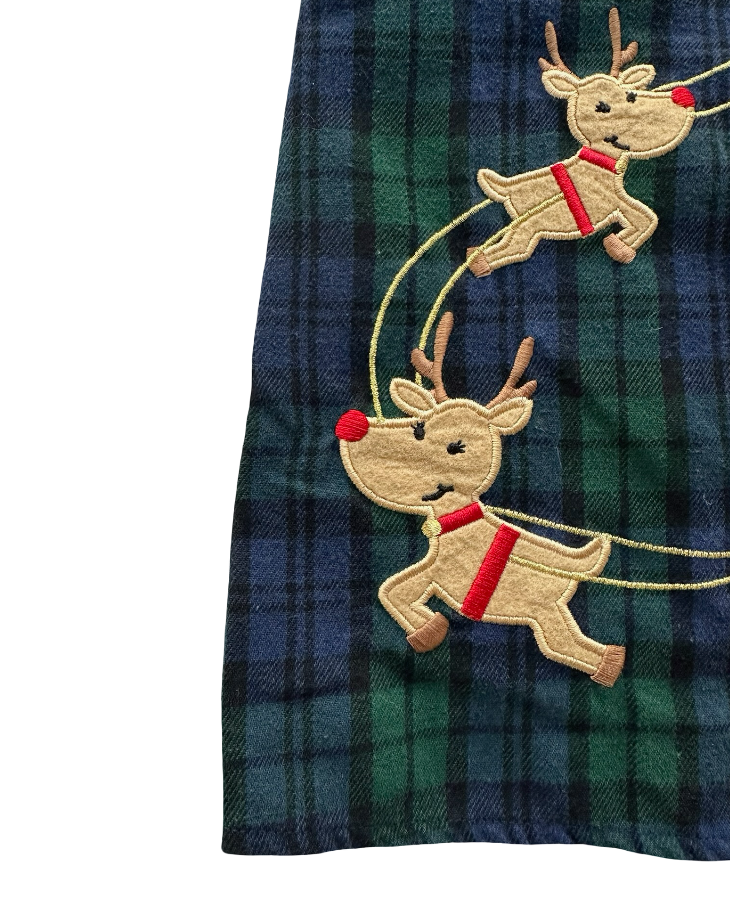 4T Toddler Girls Rare Editions Santa Sleigh Appliqué Christmas Dress