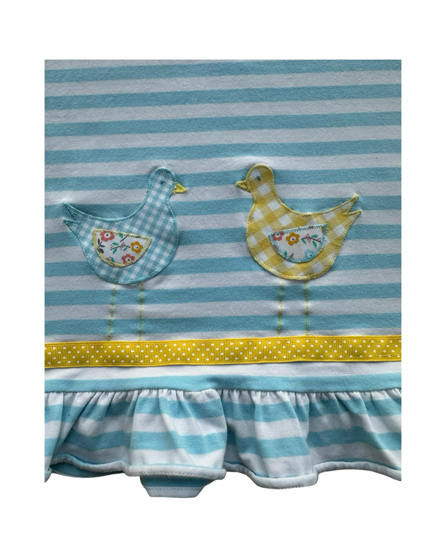 4T Toddler Girls Funtasia Too Chiks Striped Knit Dress.