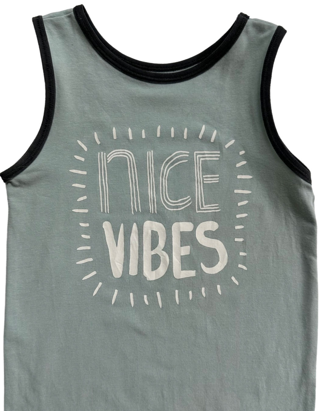 18-24M Baby Boy RAGS to Raches Nice Vibes Tank Shortie Romper