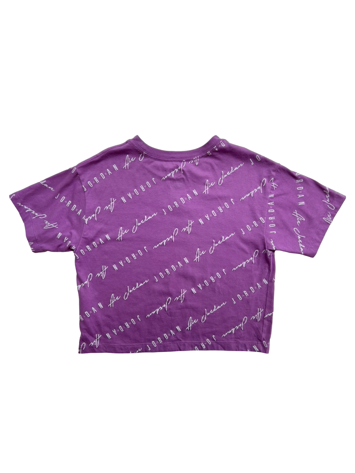 M 10-12Y Young Girls Jordan Jumpman Air Short Sleeve Top Shirt.