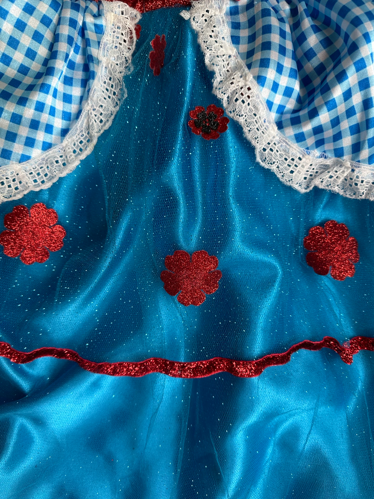 7/8 medium Girls Rubies Wizard of OZ Dorthy Costume Dress