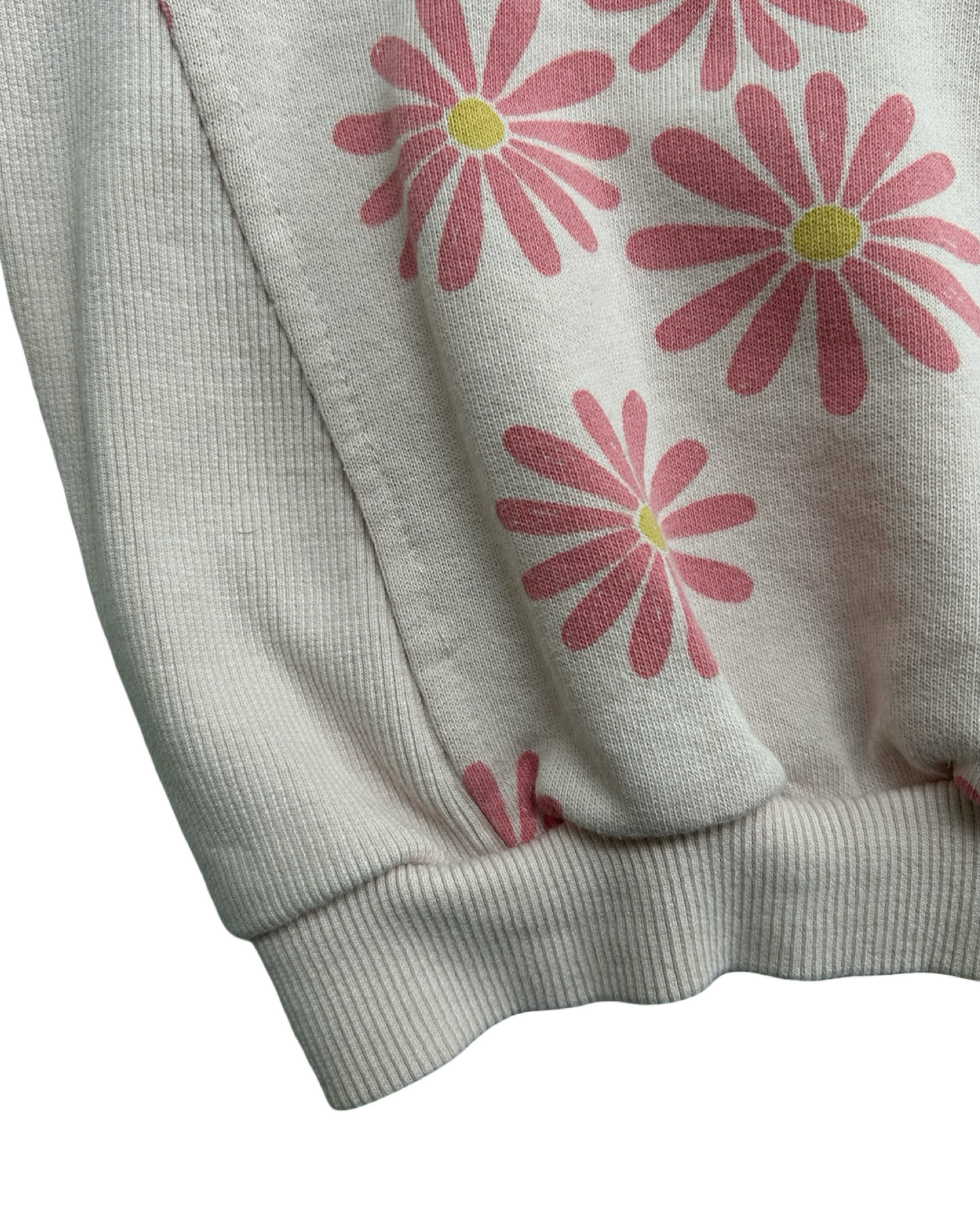 4T-5T  Toddlers Girls Zara Pink Flowers Sweatshirt.