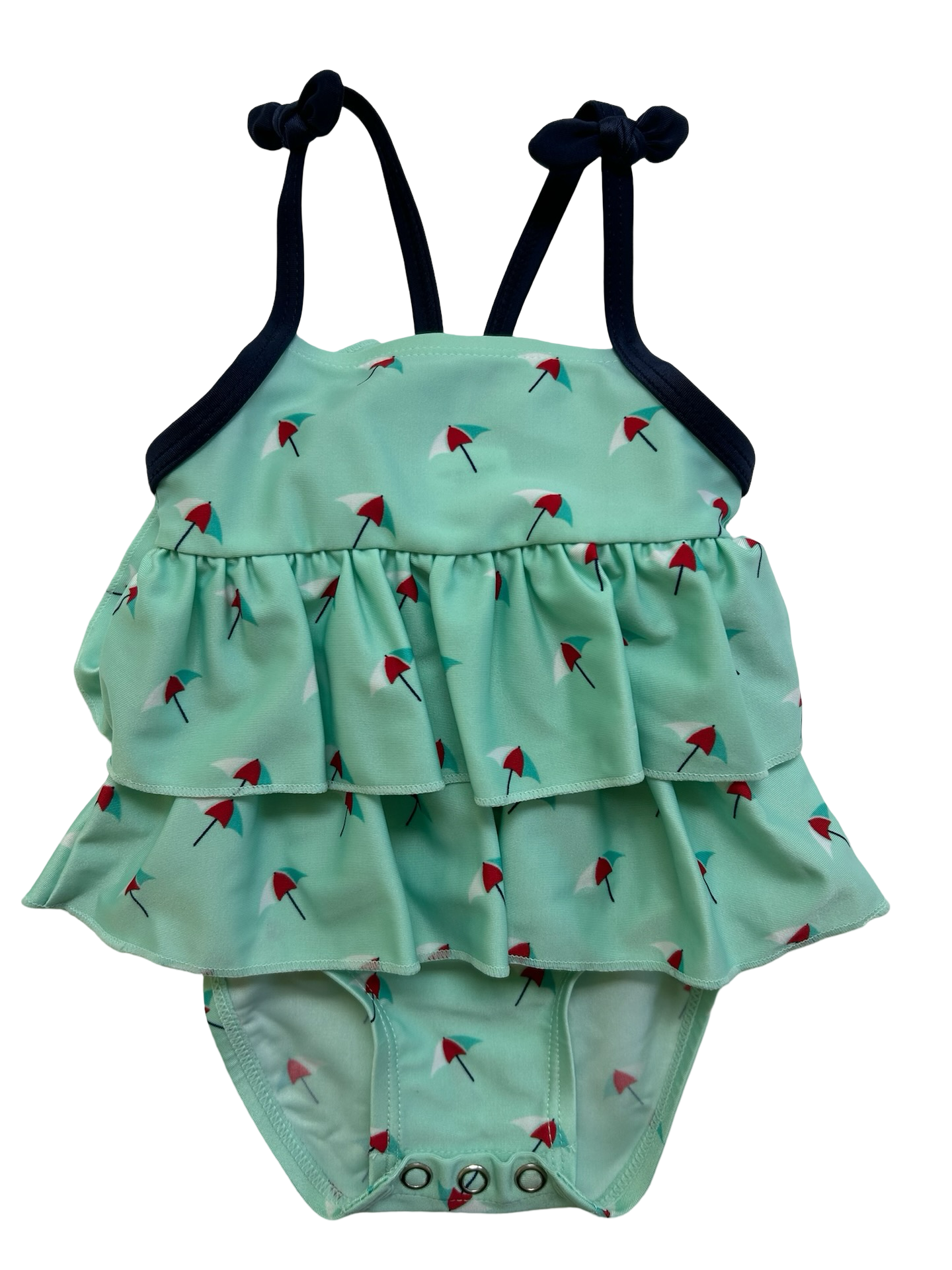 3M - 6M Baby Girl Cat & Jack Target Hose Brand Blue Umbrella ☂️ ☂️☂️ Infant Swim Suit One Piece.