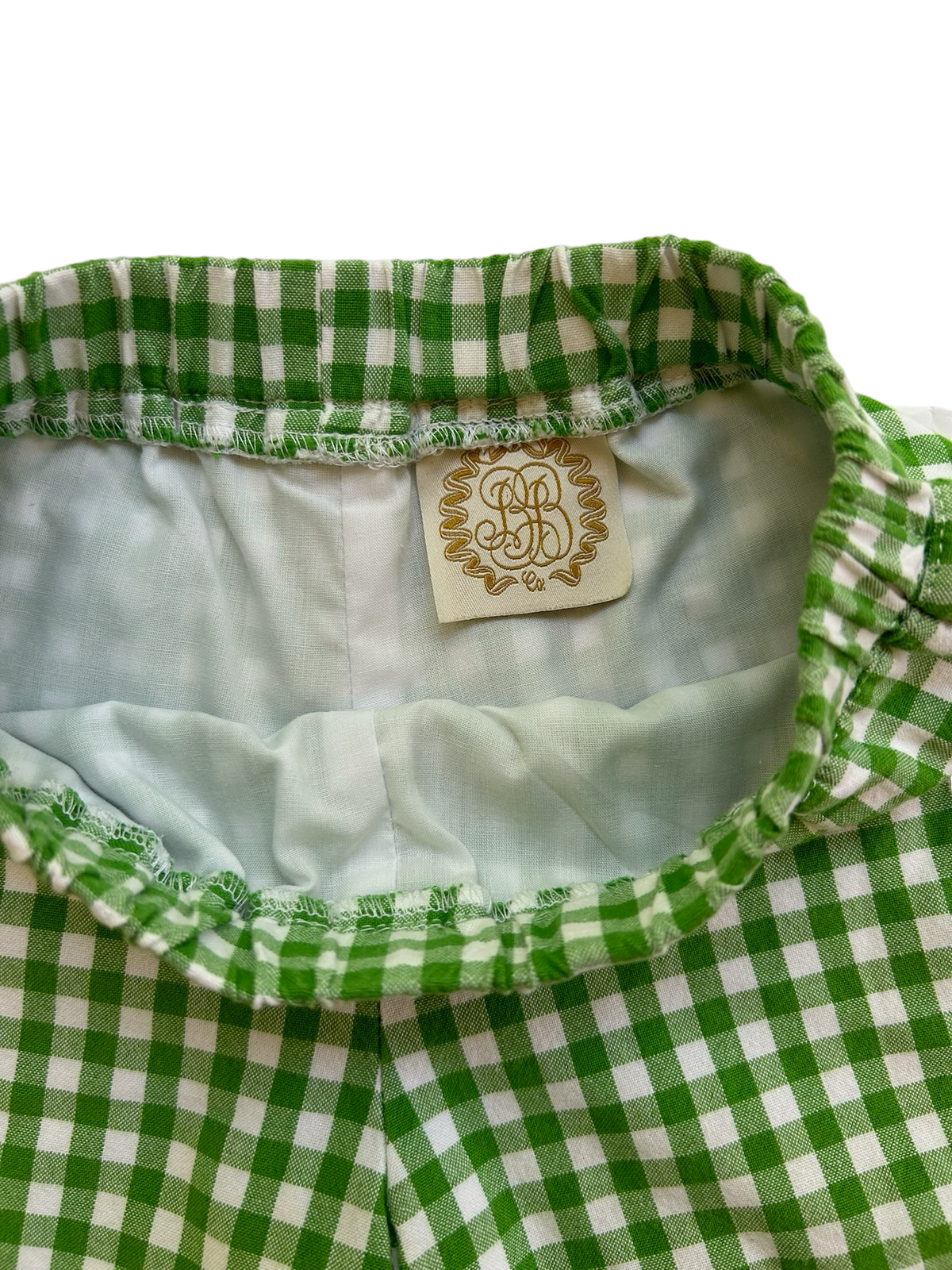 4T Toddler Boy TBBC The Beaufort Bonnet Company Green Gingham Shorts
