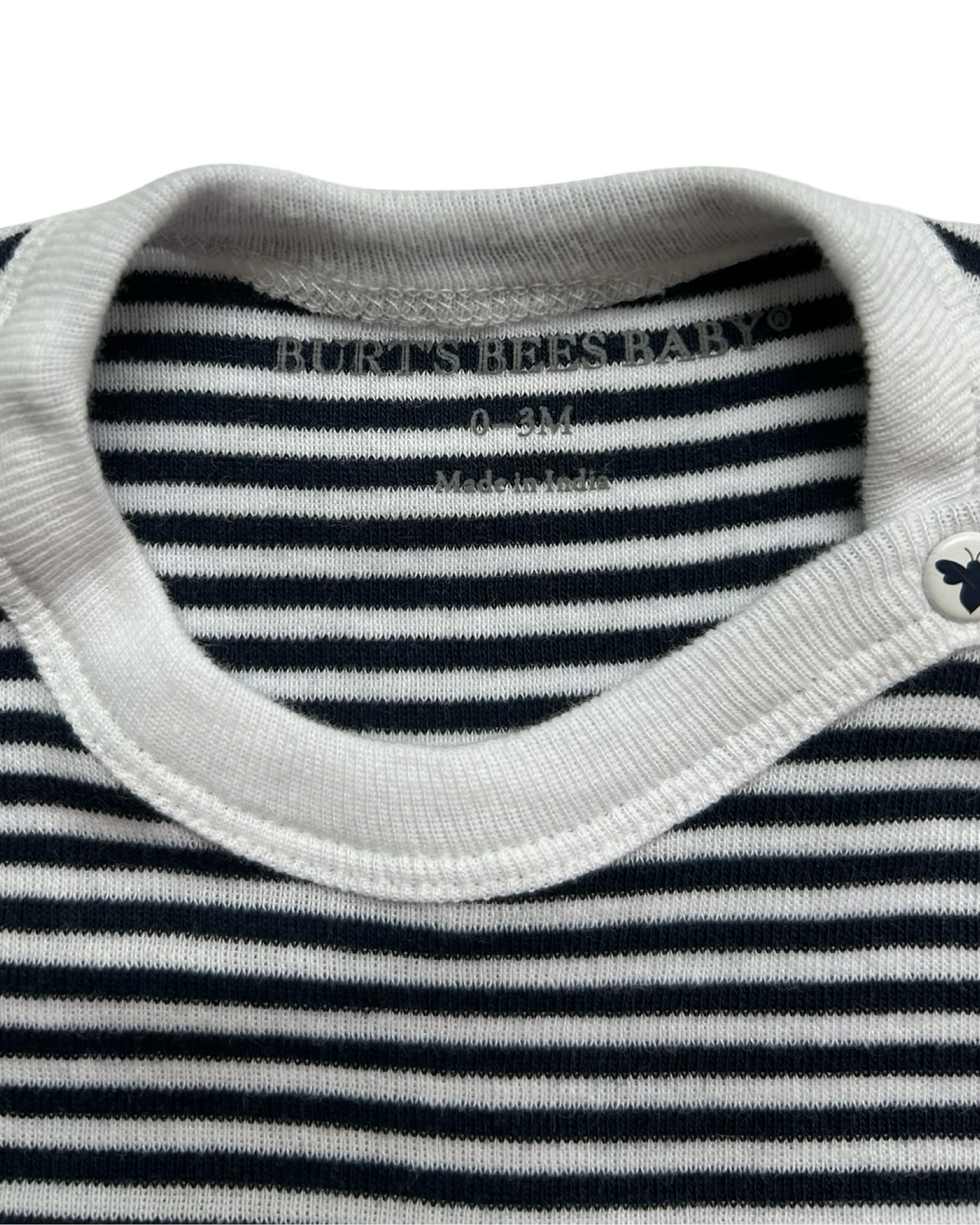 0-3M Baby Boy’s Burt’s Bees Baby Organic Bubble Romper Short Sleeve.