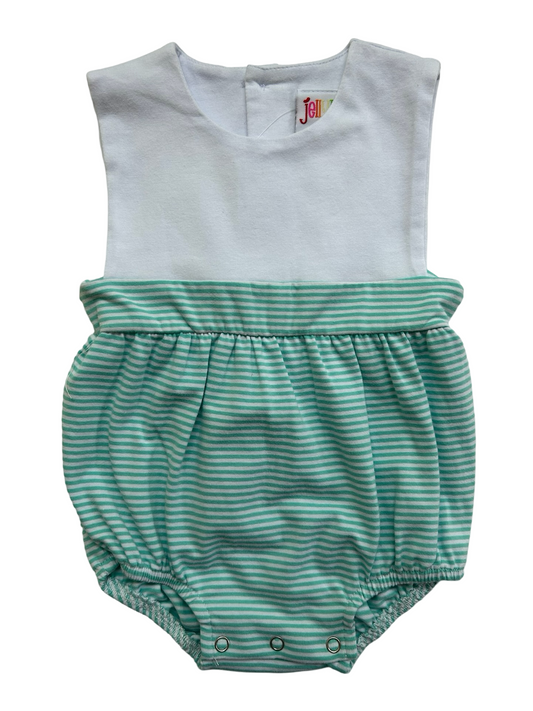 6M Jellybean By Smock Candy, Benjamin Bubble Light Green Striped. NEW
