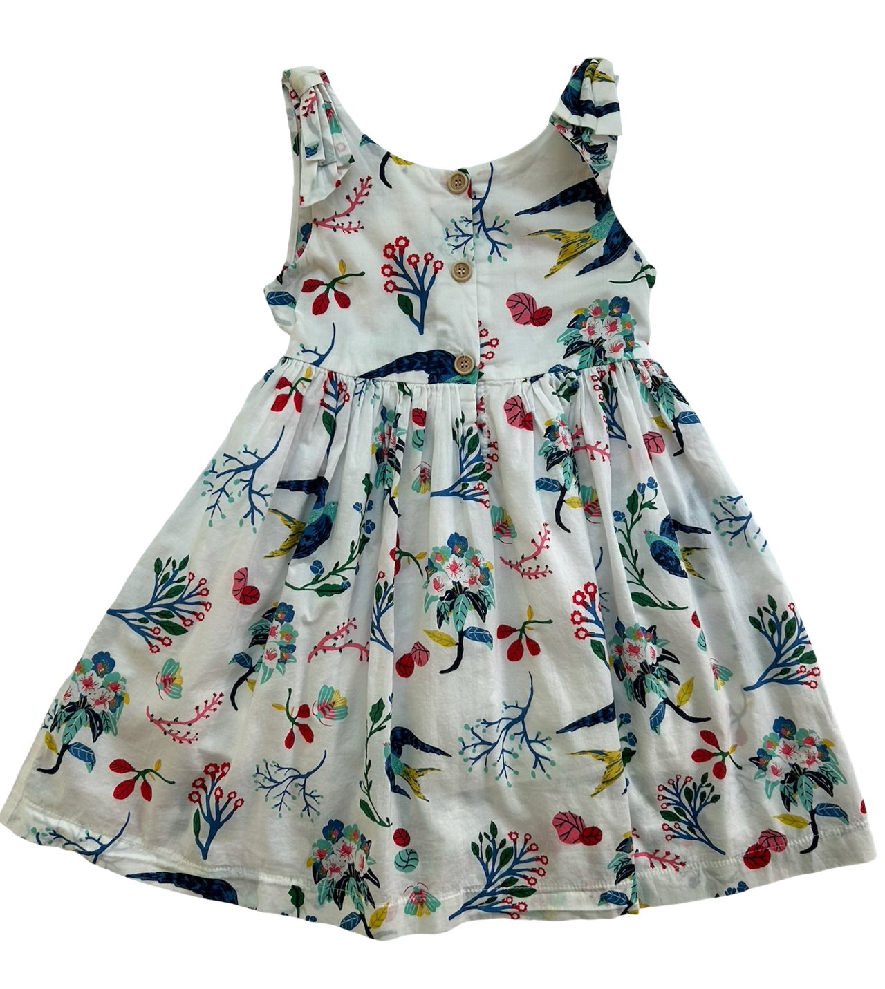 4T Toddler Girls Kids Dream Bold Floral Button Sleeveless Dress