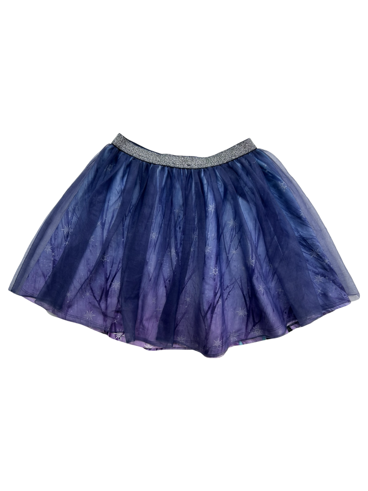 M 10Y - 12Y Young Girls Disney Frozen II Ana & Elsa Casual Play Party Skirt.
