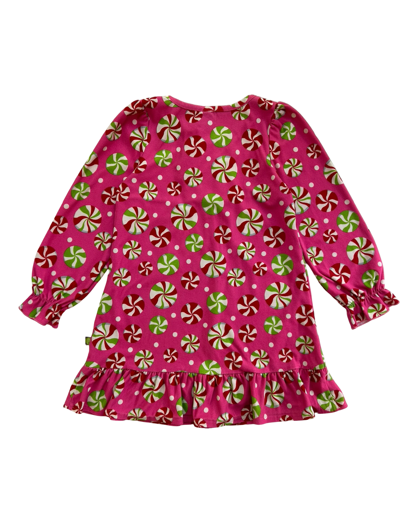 7T Toddler Girls Dollie & Me Candy Fleece 🍭 Nightgown Pajama Long Sleeve Dress