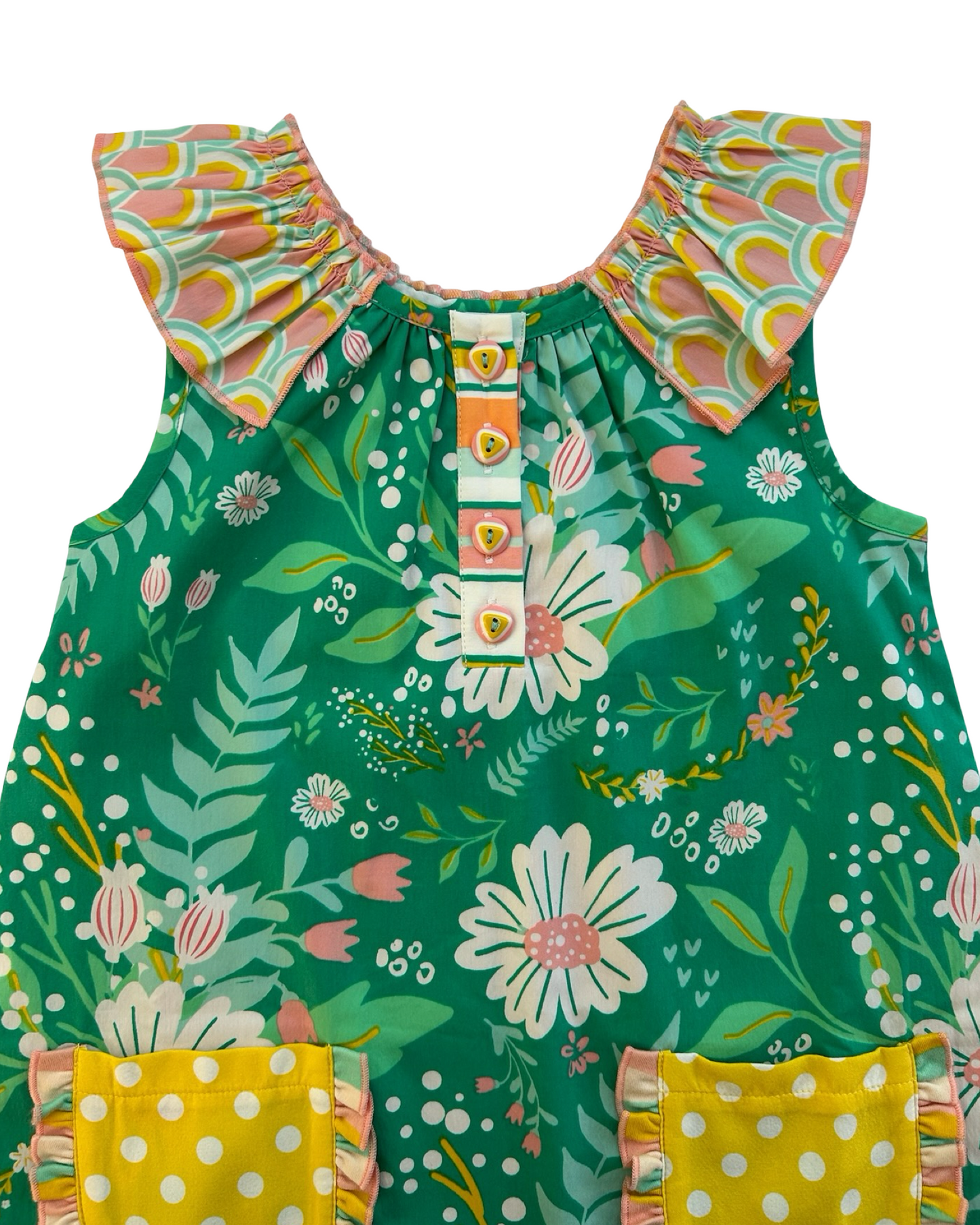 6T Toddlers Girls Wild Flowers Fizzy Pop Shift Dress NWT.