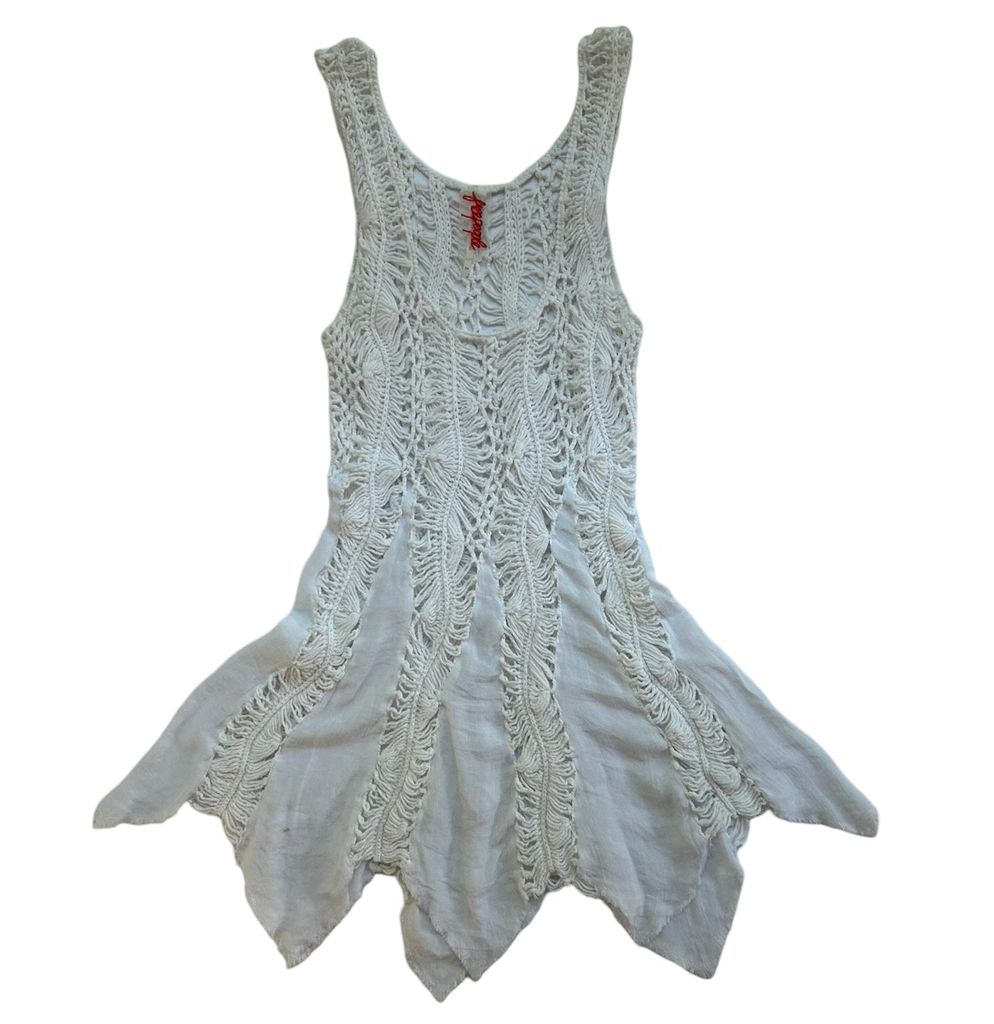 6-7Y Free People Girls Crocheted Long Tank Top