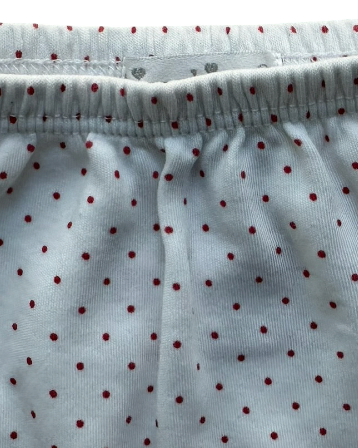 9M Baby Girls Kissy Kissy First Christmas Diaper Cover Polka Dots.